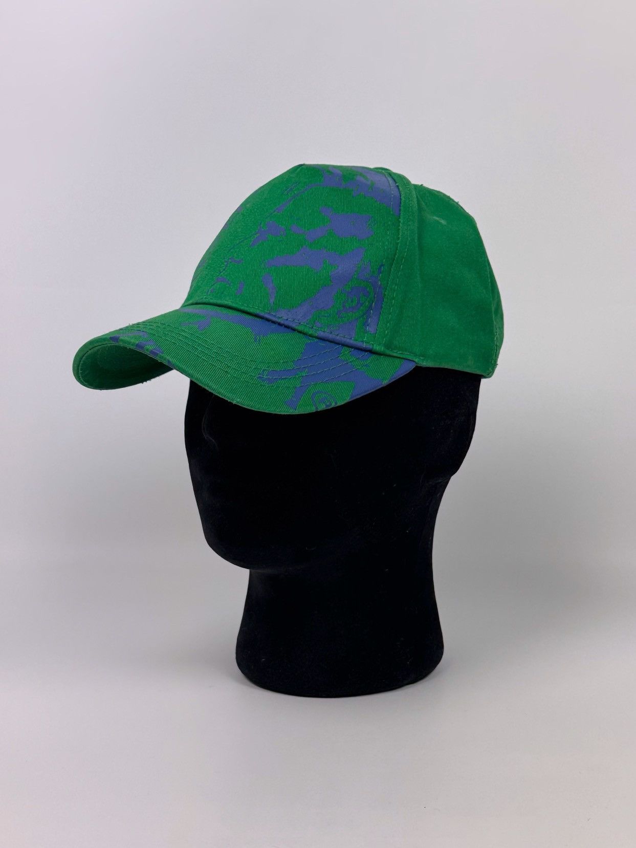 Diesel Y2K Diesel Bug Logo Face Graphic Strap Back Cap Hat Size ONE SIZE - 1 Thumbnail