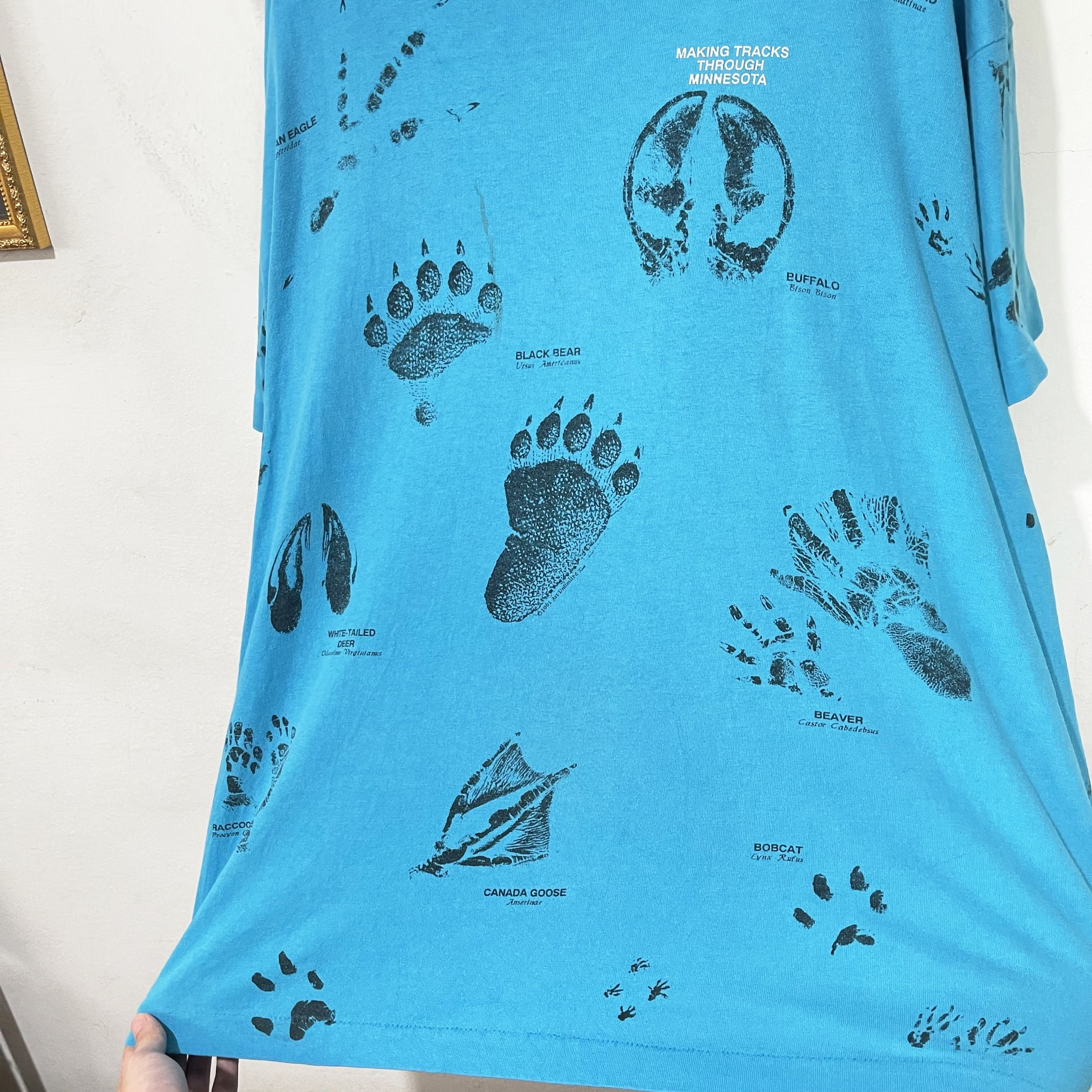 Vintage Vintage 90s Making Tracks Through Minnesota T-Shirt Size US XL / EU 56 / 4 - 2 Thumbnail