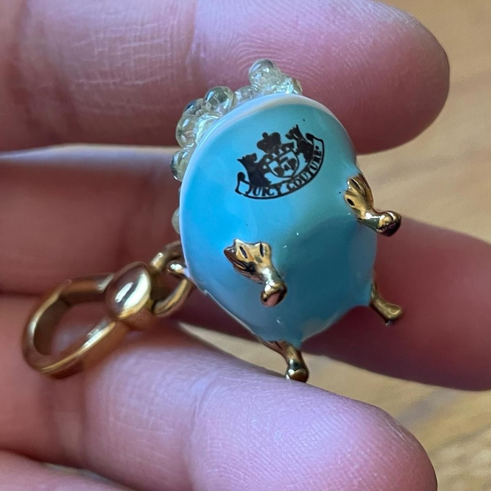 Juicy Couture Jeans Rare Juicy Couture Bubble Bath Tub Yorkie Pulsera Charm EUC Size ONE SIZE - 10 Thumbnail