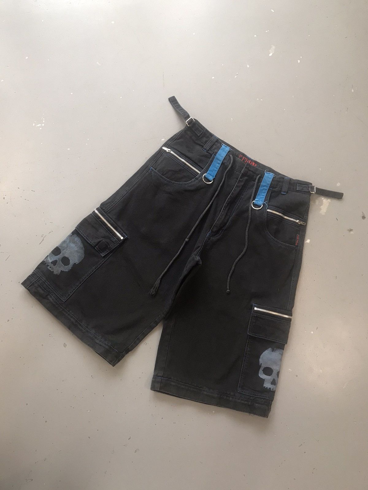 Tripp NYC × Vintage Vintage Tripp nyc adjustable waist skull pocket denim Size US 34 / EU 50 - 3 Thumbnail