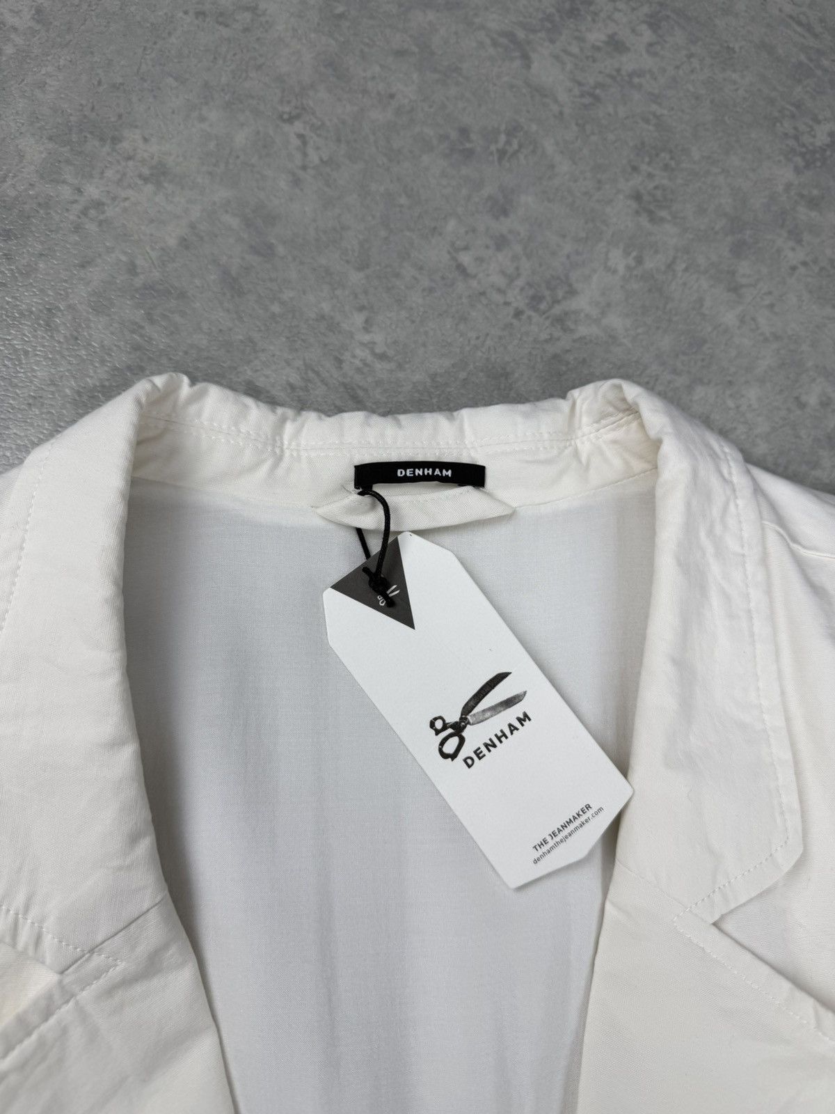 DENHAM Denham Jamie White Cotton Blazer Size L Size L / US 10 / IT 46 - 6 Thumbnail