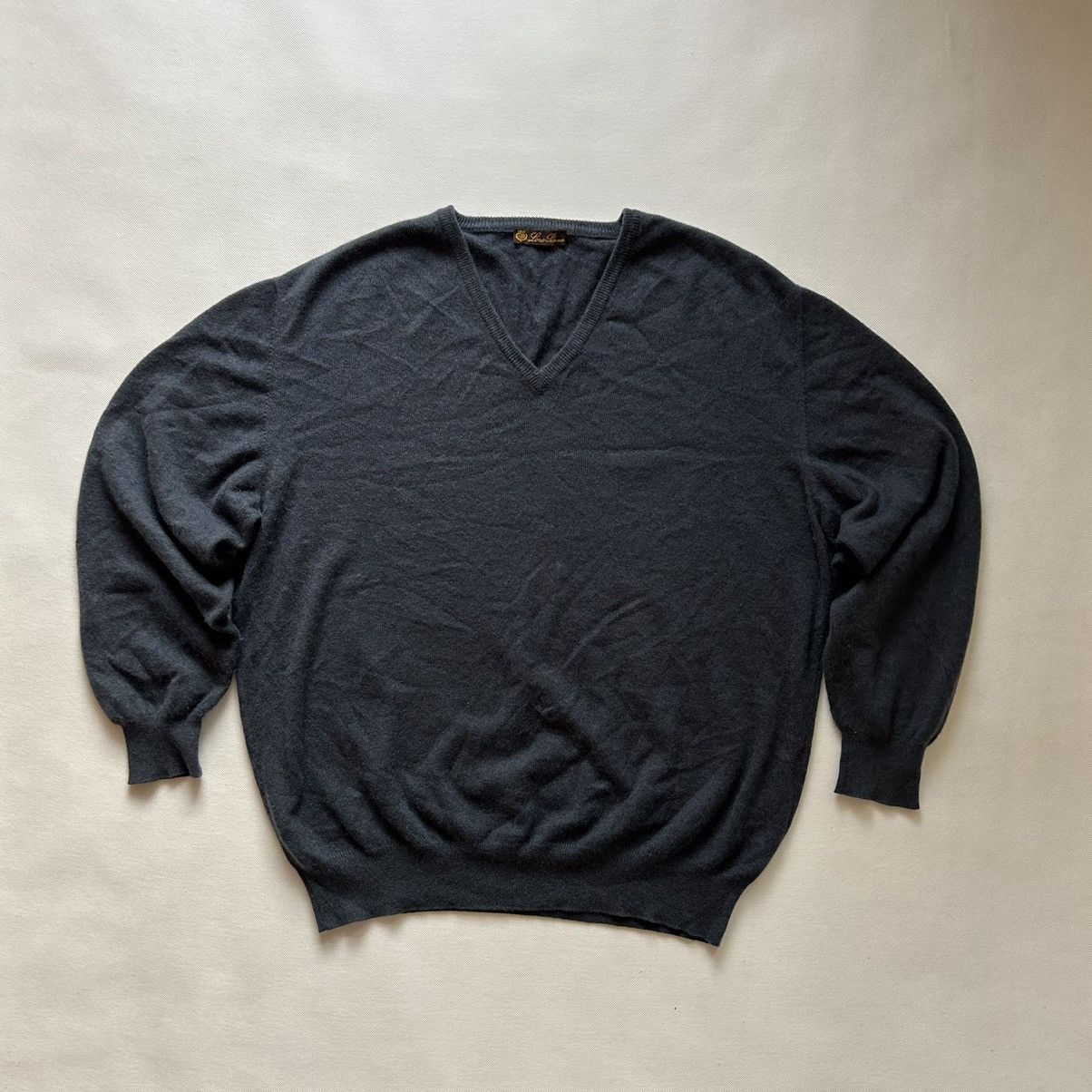 image of Loro Piana Cashmere Sweater in Grey, Men's (Size XL)