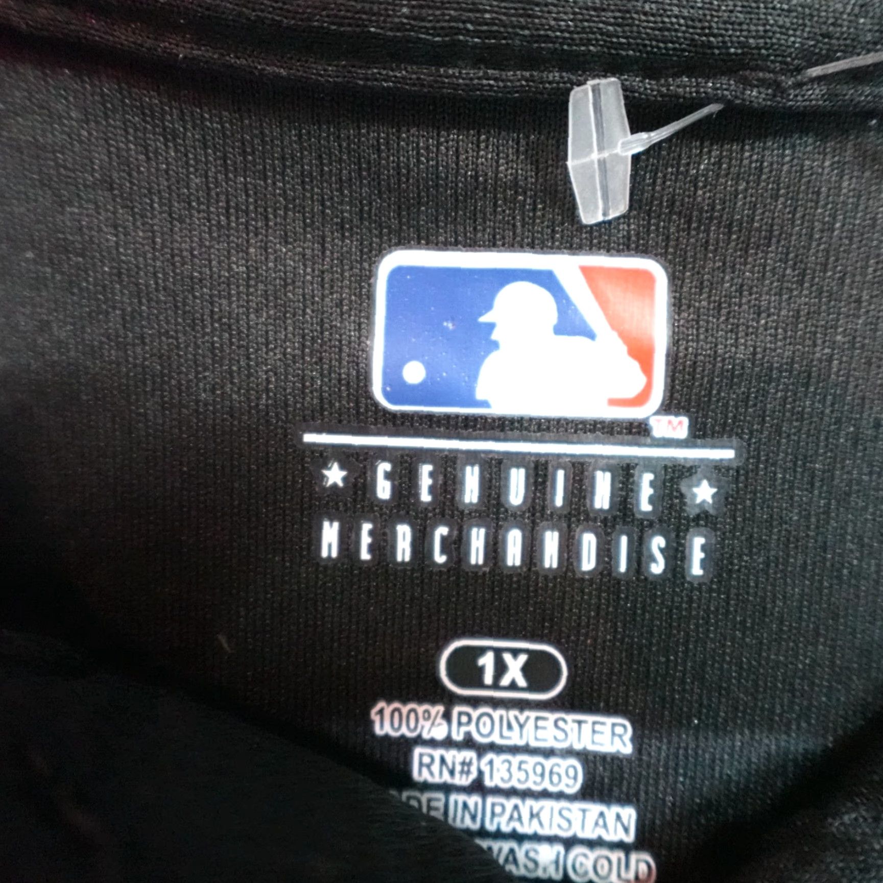 MLB Baltimore Orioles Polo Shirt Black Solid Official Embroidered Performance NEW 1X Big & Tall Men MLB Polo Size US XL / EU 56 / 4 - 3 Thumbnail