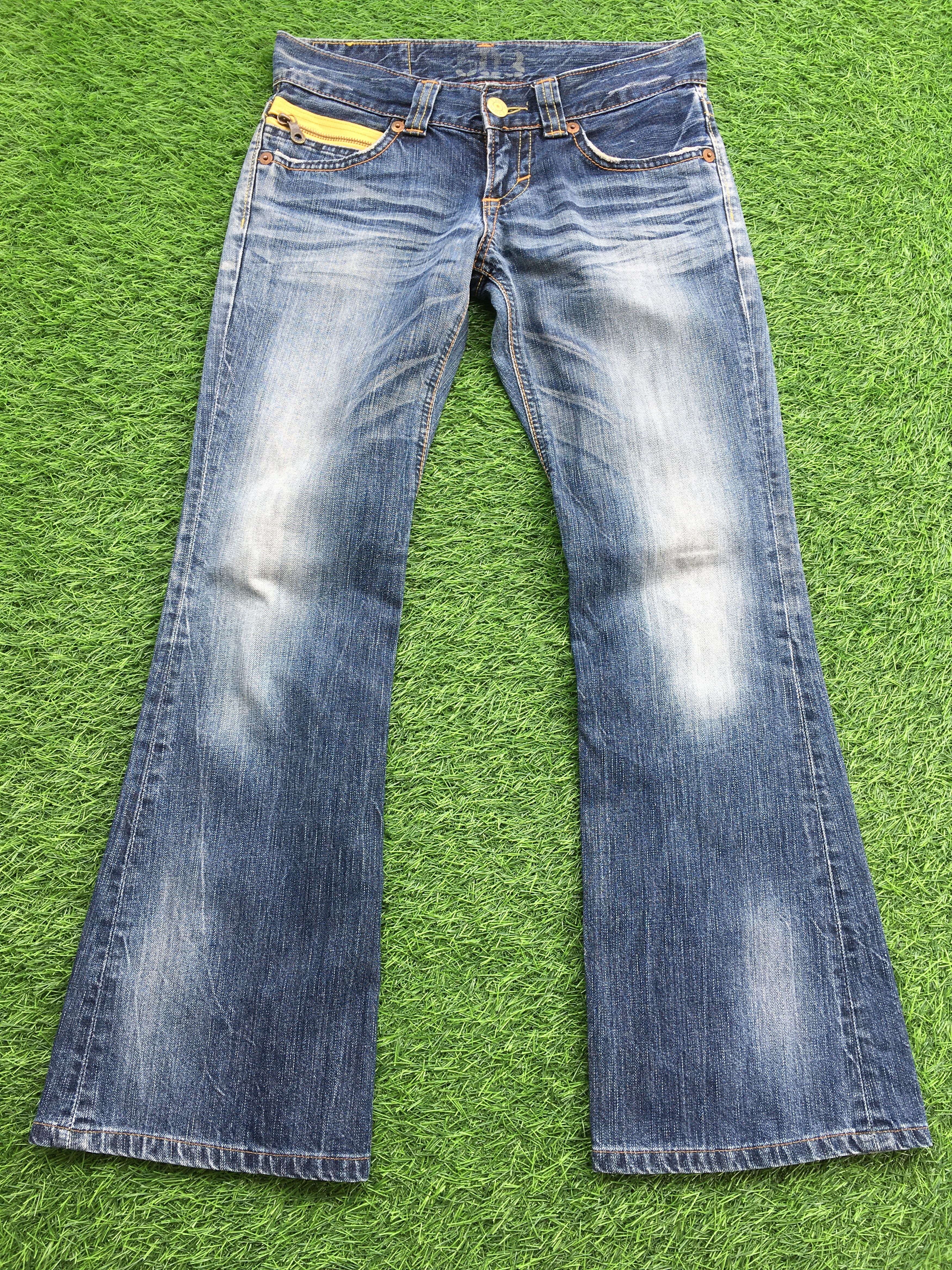 Japan Grunge Low-Rise Bootcut Denim Jeans D-1229