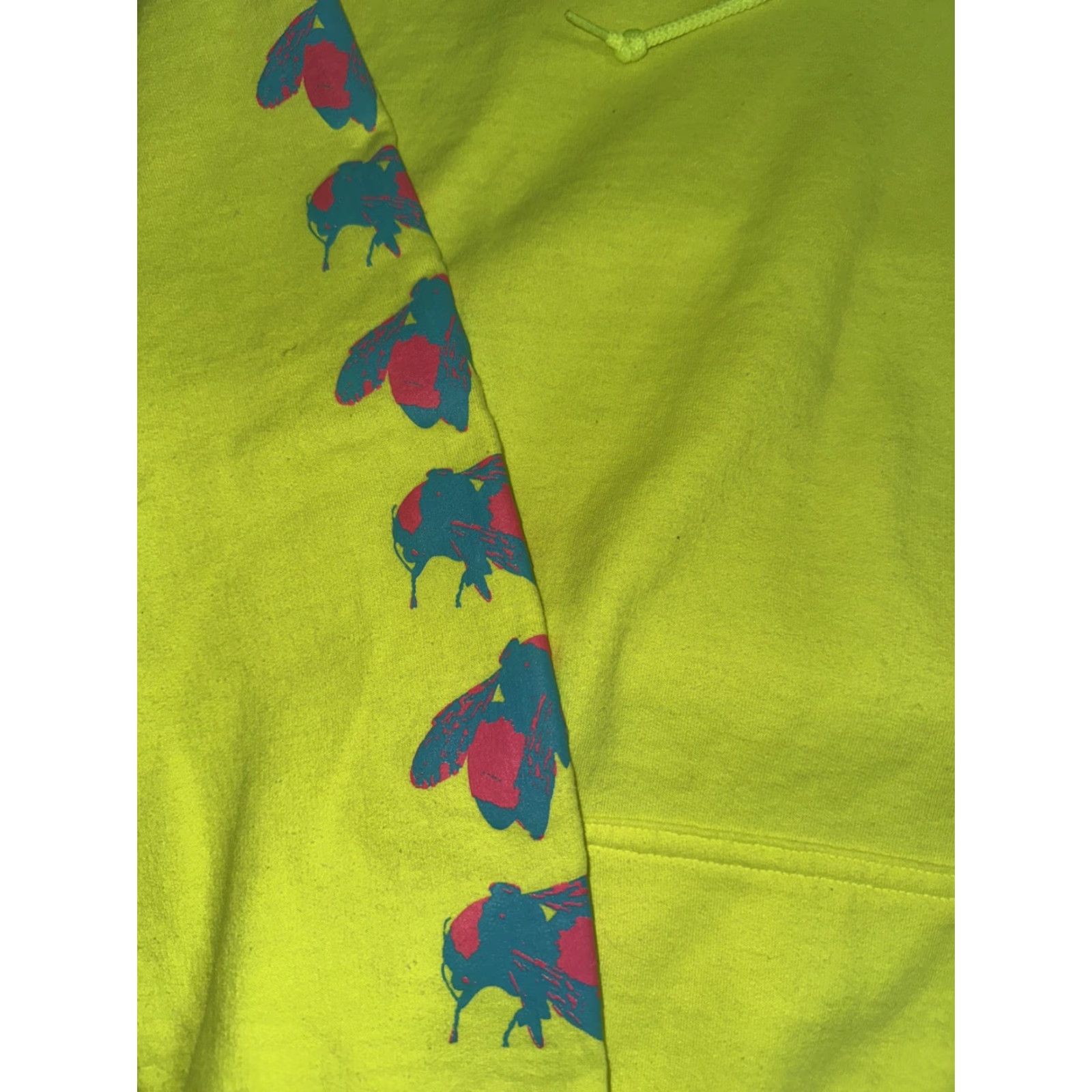 Golf Wang VINTAGE Golf Wang Flower Boy Neon Green Hoodie L Mens 22x27 Graphic Print Boy Flower Boy Era 90s Size US L / EU 52-54 / 3 - 3 Thumbnail