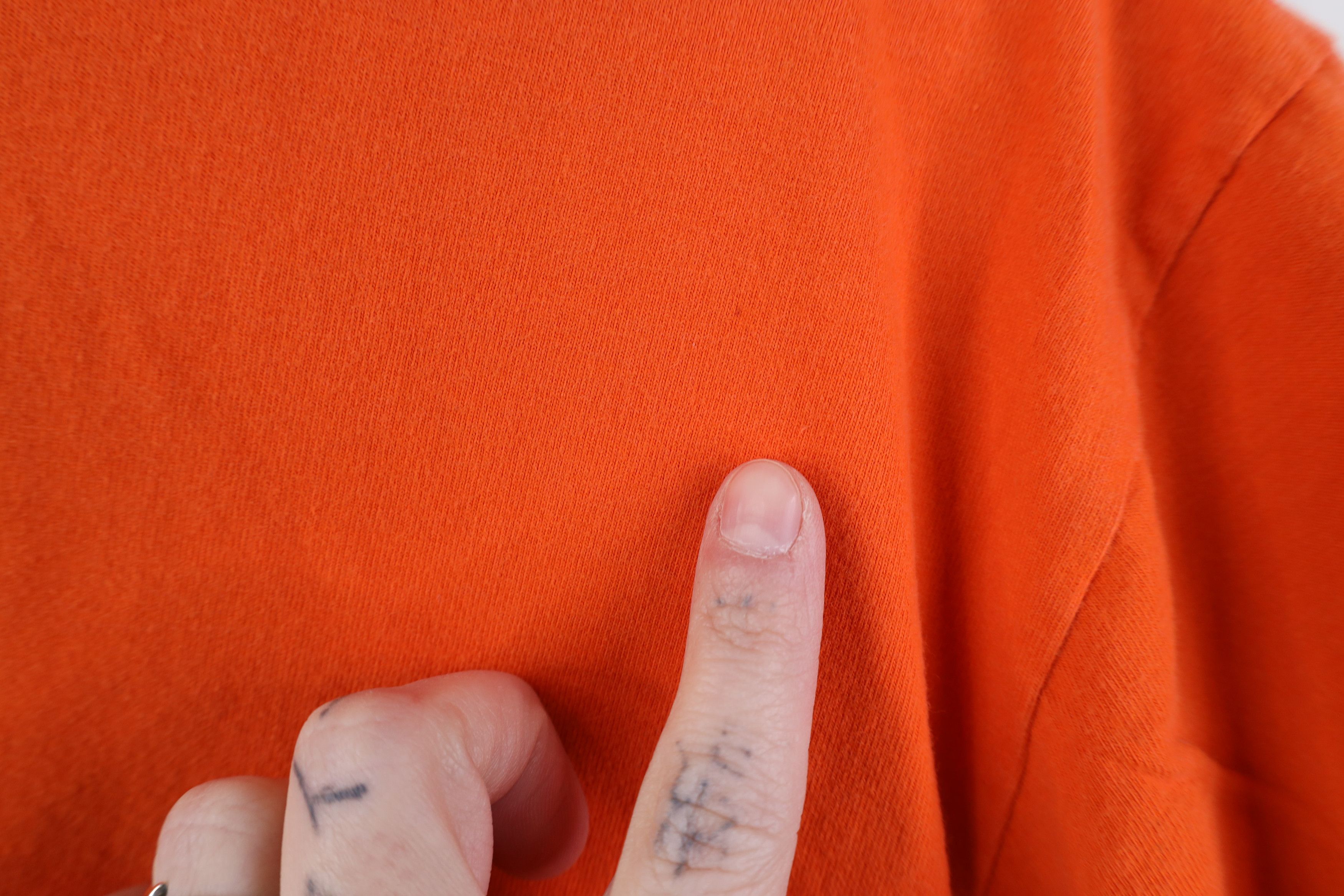Ralph Lauren Vintage 90s Ralph Lauren Spell P Logo T-Shirt Orange Cotton Size US S / EU 44-46 / 1 - 11 Thumbnail