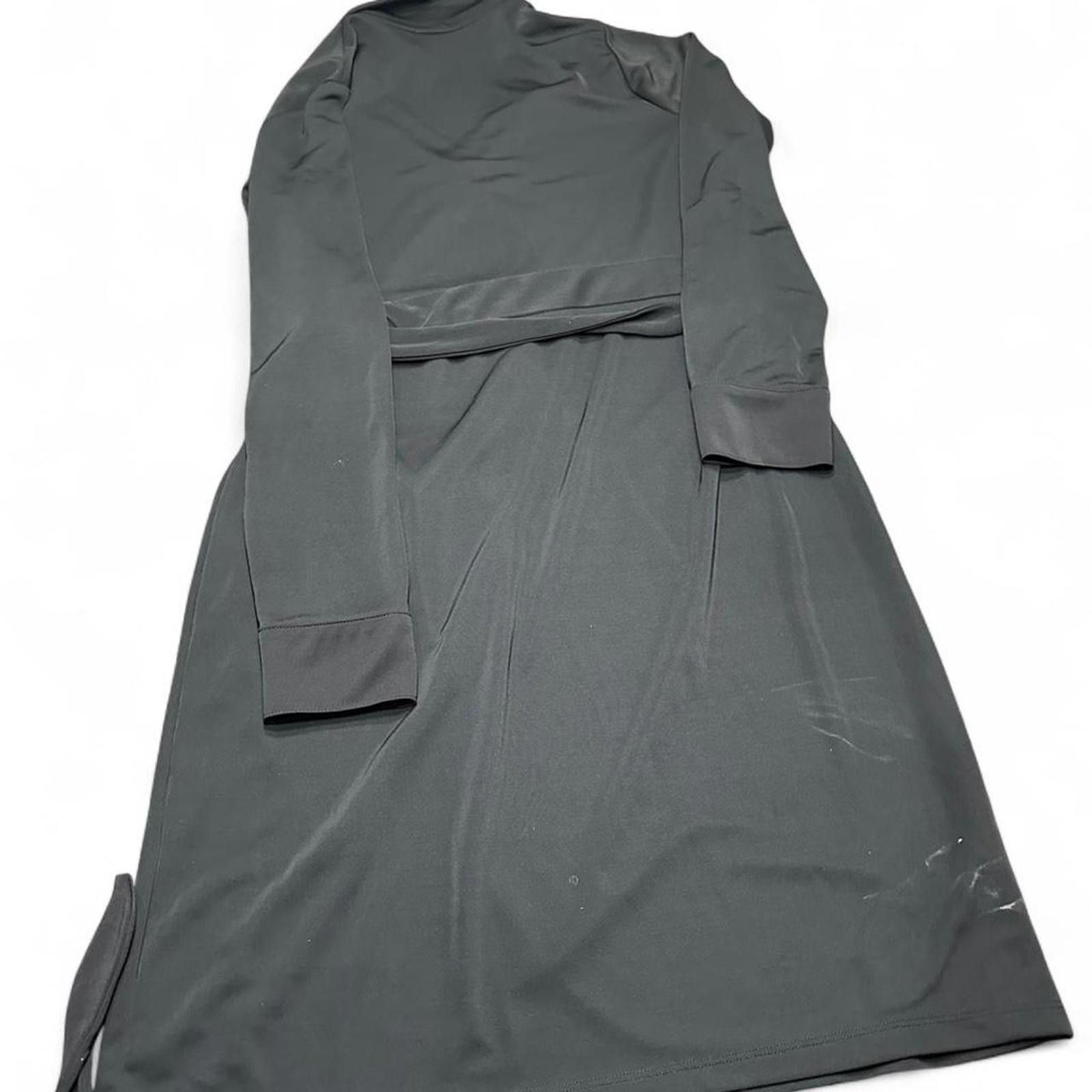 Other Grey long sleeve wrap dress with tie waist #workwear #office Size L / US 10 / IT 46 - 4 Thumbnail
