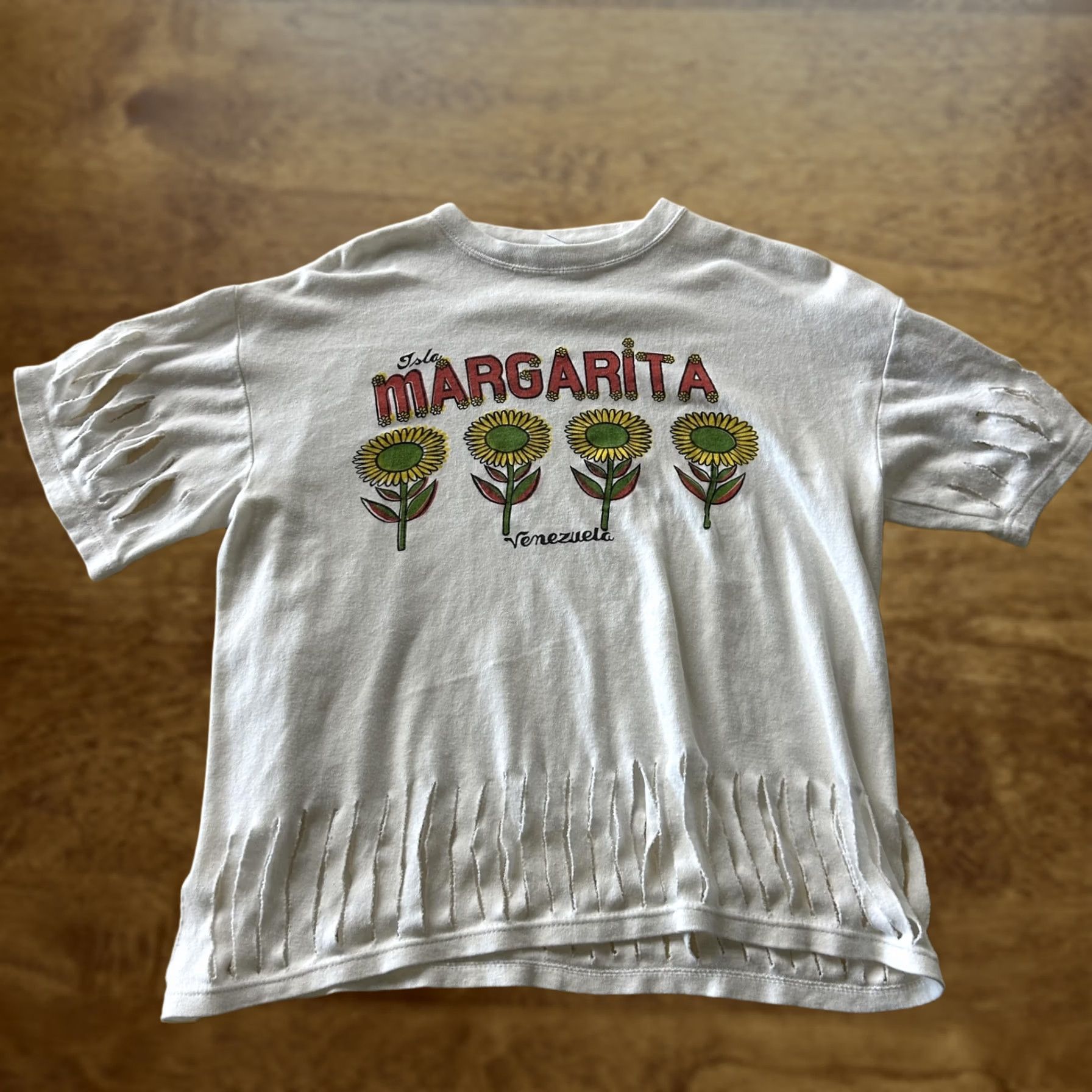 Vintage VINTAGE Isla Margarita Venezuela Shirt Mens XL Fringe Sunflower Tee T-Shirt Size US XL / EU 56 / 4 - 1 Thumbnail