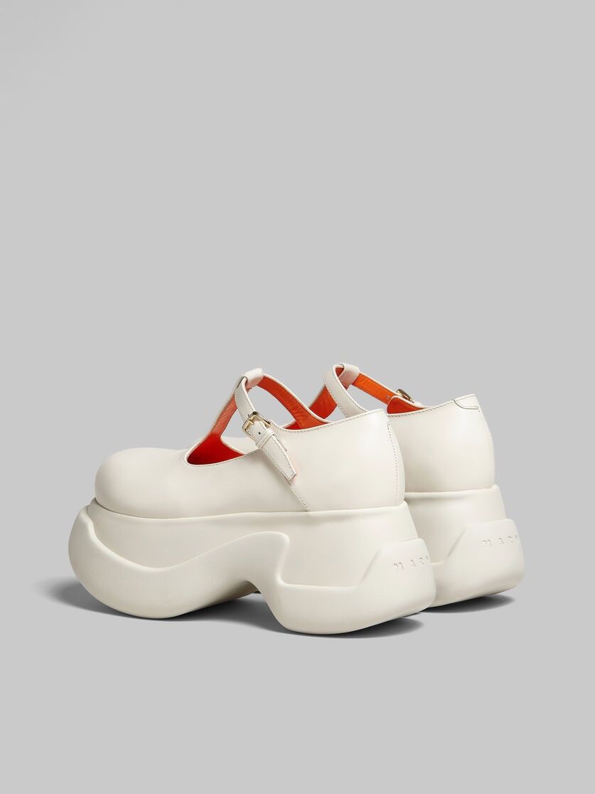 Marni o1y1025 Leather Loafers in Off-White Size US 8 / IT 38 - 3 Thumbnail