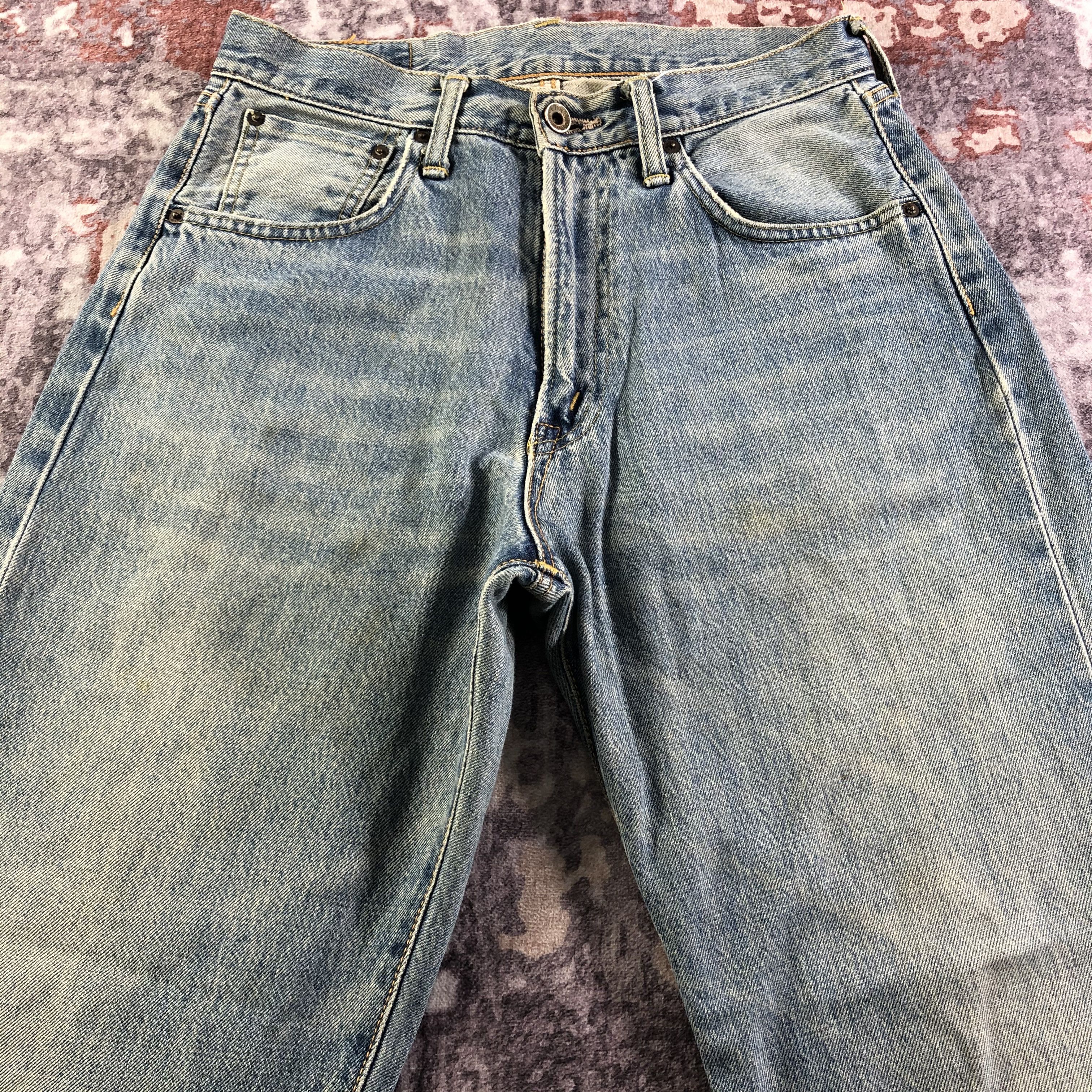 Edwin Vintage 90s Light Wash Edwin 505 Selvedge Jeans-JM3599 Size US 30 / EU 46 - 3 Thumbnail