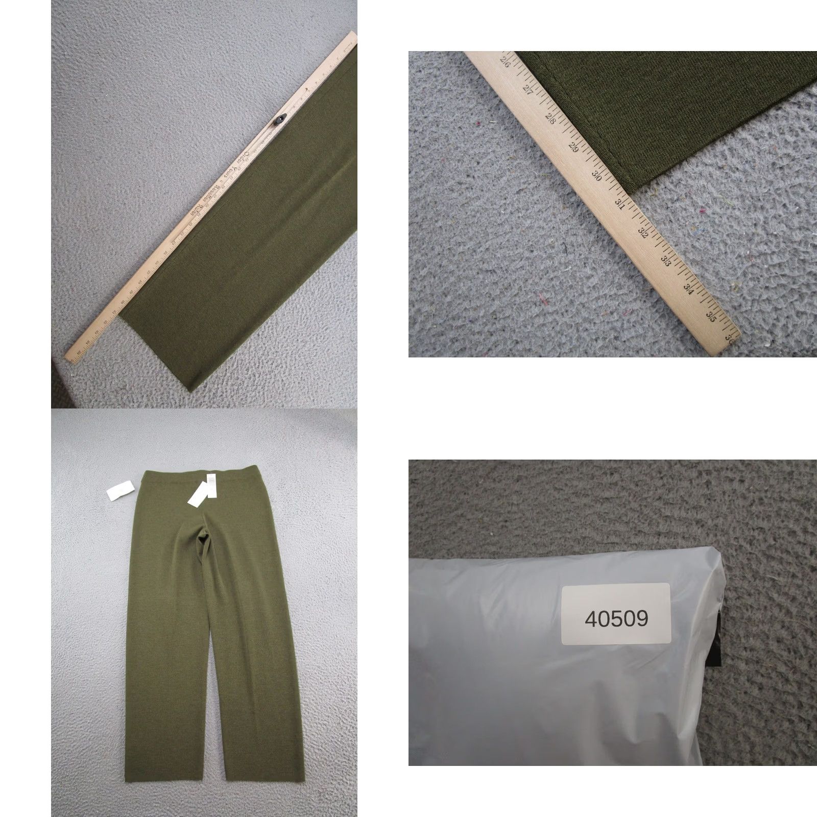 Eileen Fisher NWT Eileen Fisher Pants Womens M Washable Wool Crepe Straight Leg Caper Green Size 32" / US 10 / IT 46 - 8 Thumbnail