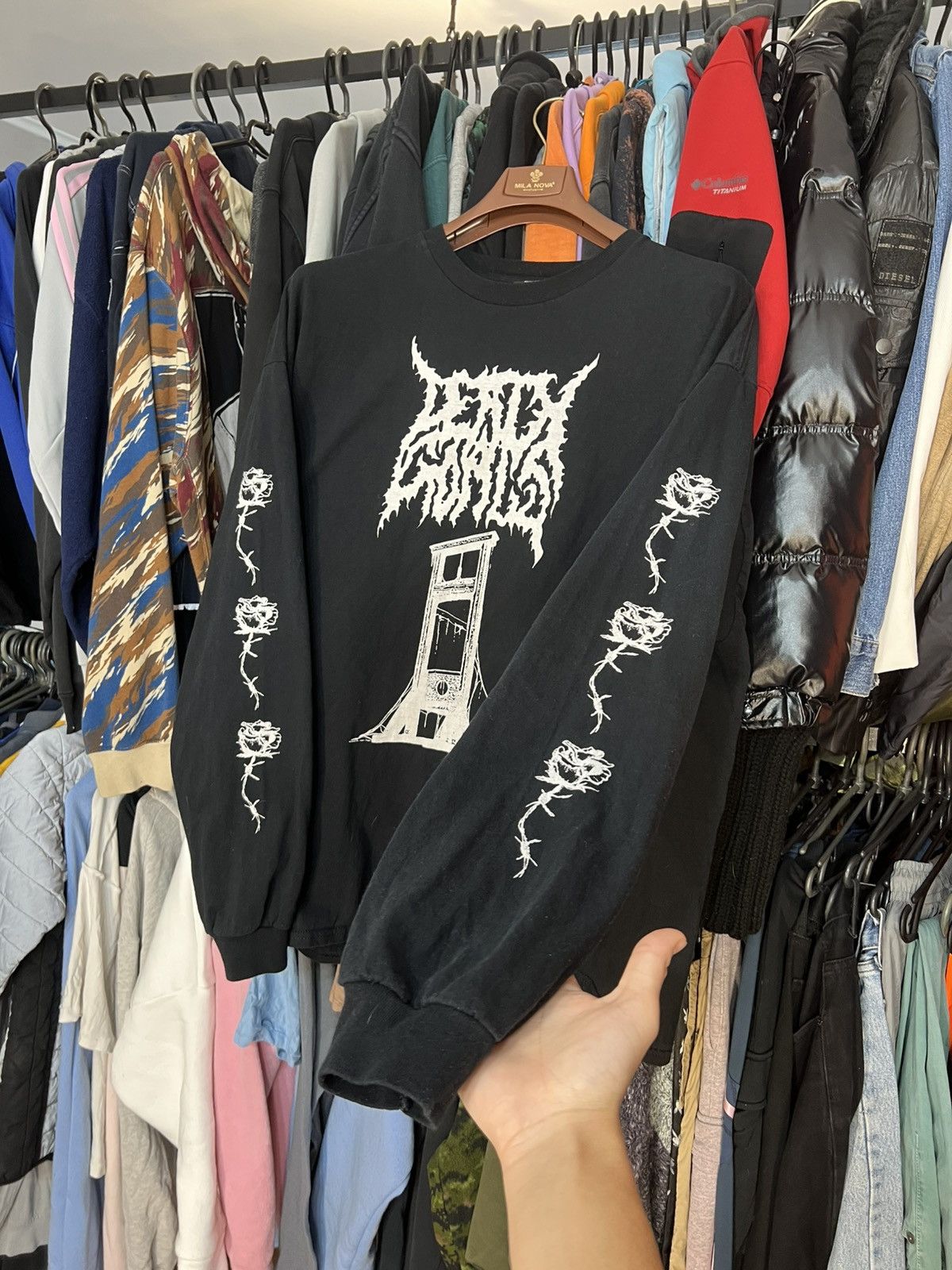 Stussy 🕷️STUSSY Long sleeve Gothic big logo 🕷️ Size US XL / EU 56 / 4 - 1 Thumbnail