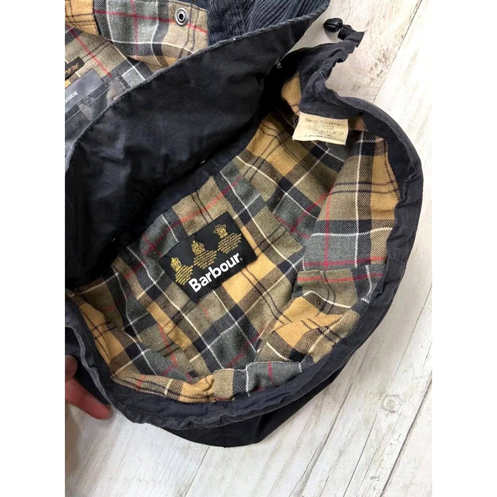Barbour VINTAGE Barbour Waterproof Jacket Men 38 Black Coat Rain Coat 38 Barbour Jacket Mens 38 Black Waterproof 1990s? Size US XXS / EU 40 - 6 Thumbnail