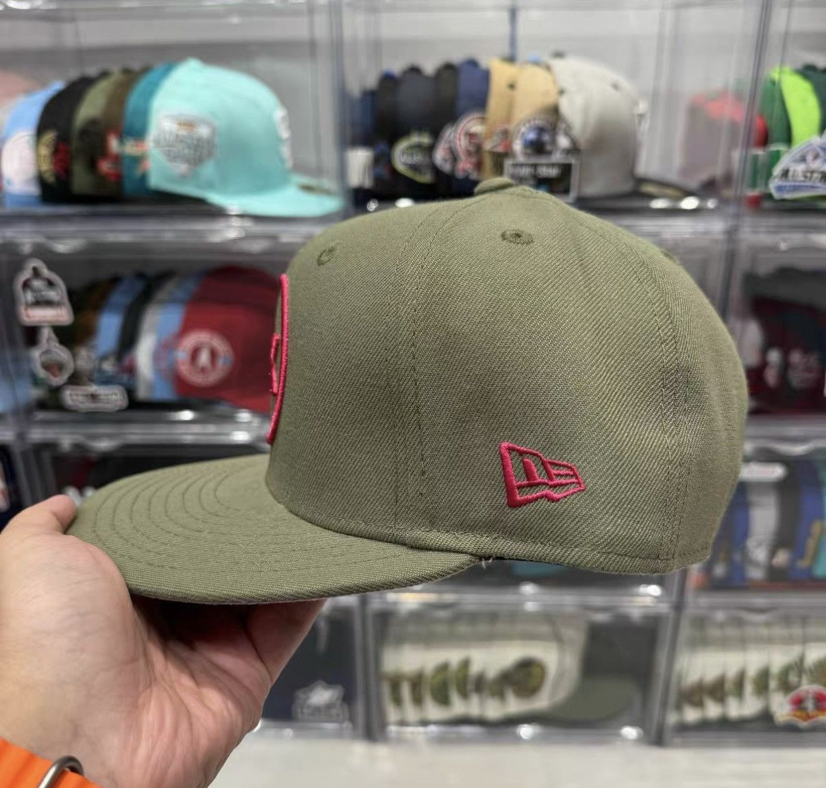New Era New Era Embroidered Flat Brim Baseball Cap J32 Size ONE SIZE - 3 Thumbnail