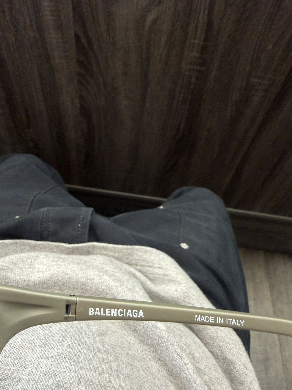 Balenciaga BAT RECTANGLE SUNGLASSES Size ONE SIZE - 3 Thumbnail