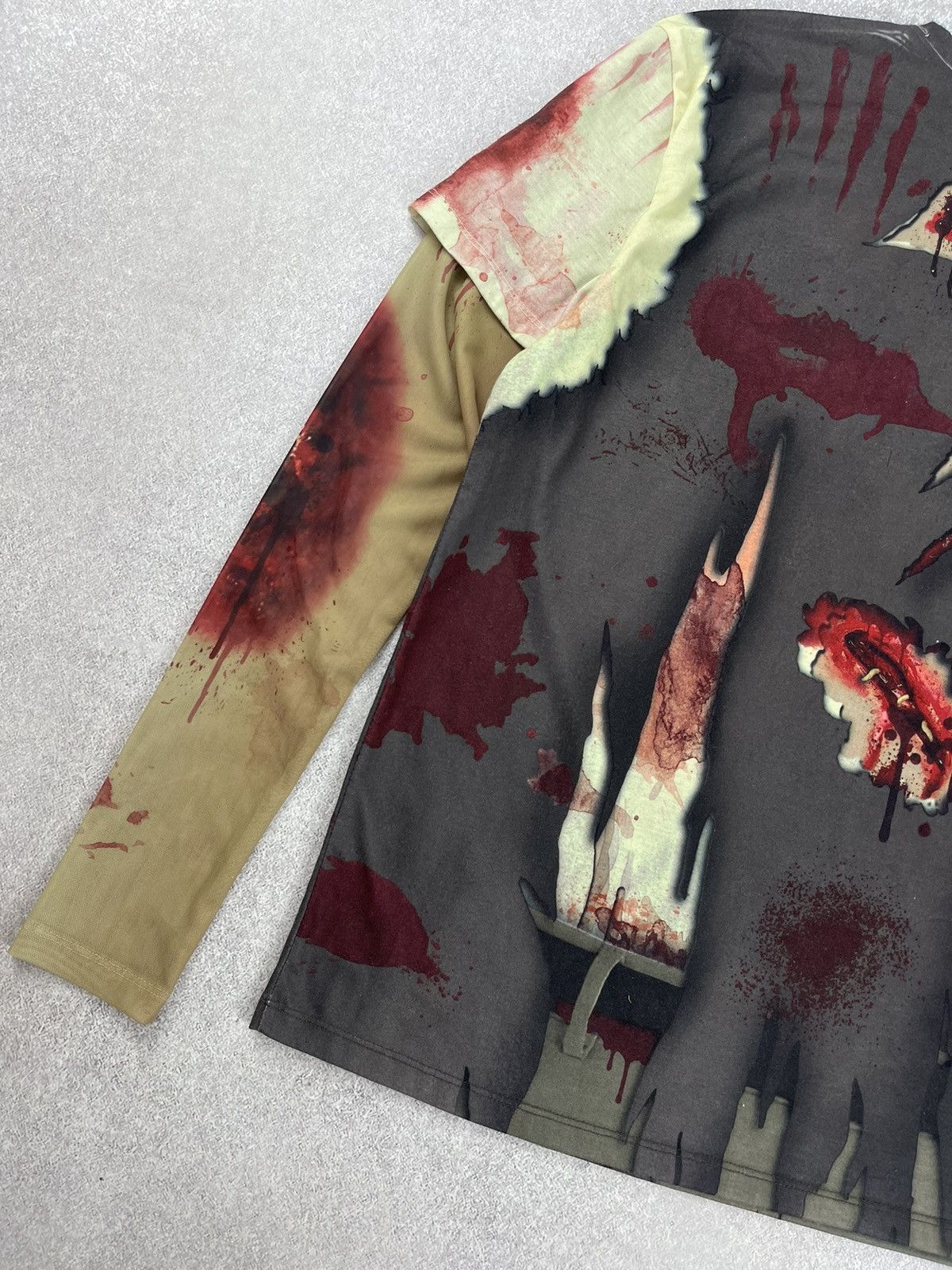 Designer Faux Real Zombie Dead Man Halloween Longsleeve Size L Size US L / EU 52-54 / 3 - 9 Thumbnail