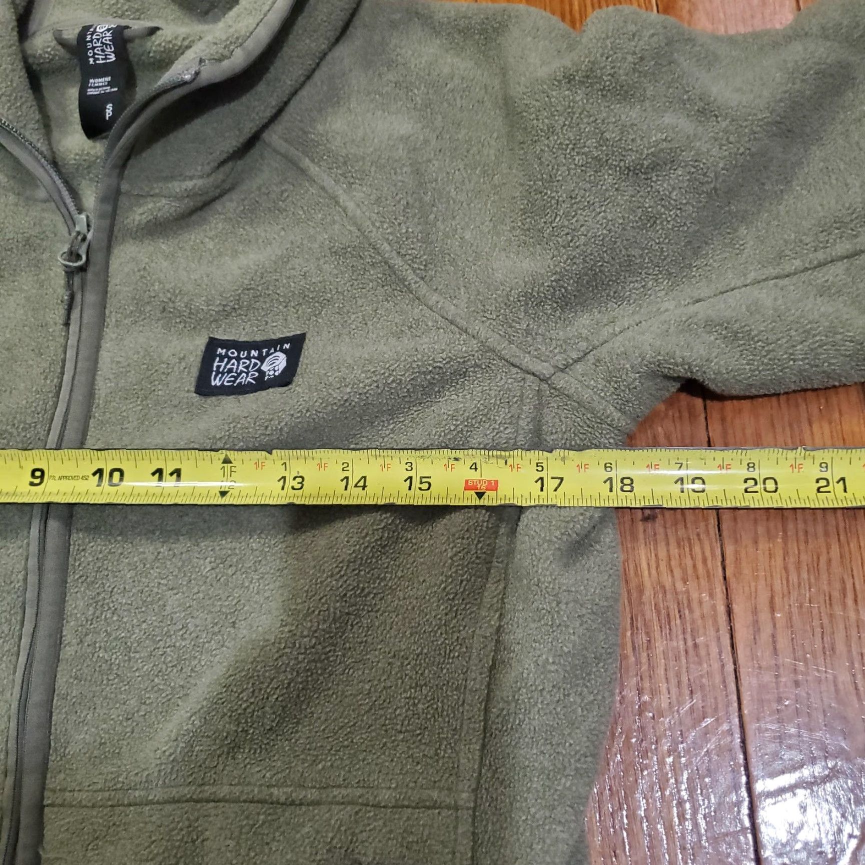 Mountain Hardwear Mountain Hardwear Jacket Women Small Green Fleece Full Zip Hooded Outdoors Size S / US 4 / IT 40 - 7 Thumbnail