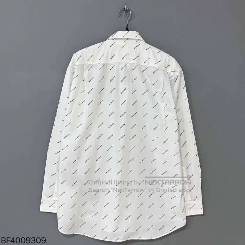 Balenciaga Balenciaga size 37 Barrage Full Print Logo Shirt Size US S / EU 44-46 / 1 - 3 Thumbnail