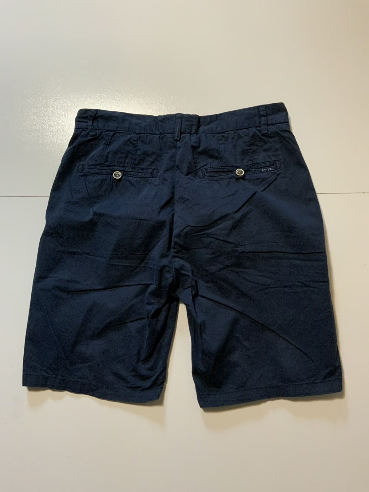 Designer Sacoor Brothers Garment Dyed Bermuda Chino Slim Fit Shorts Size US 32 / EU 48 - 6 Thumbnail