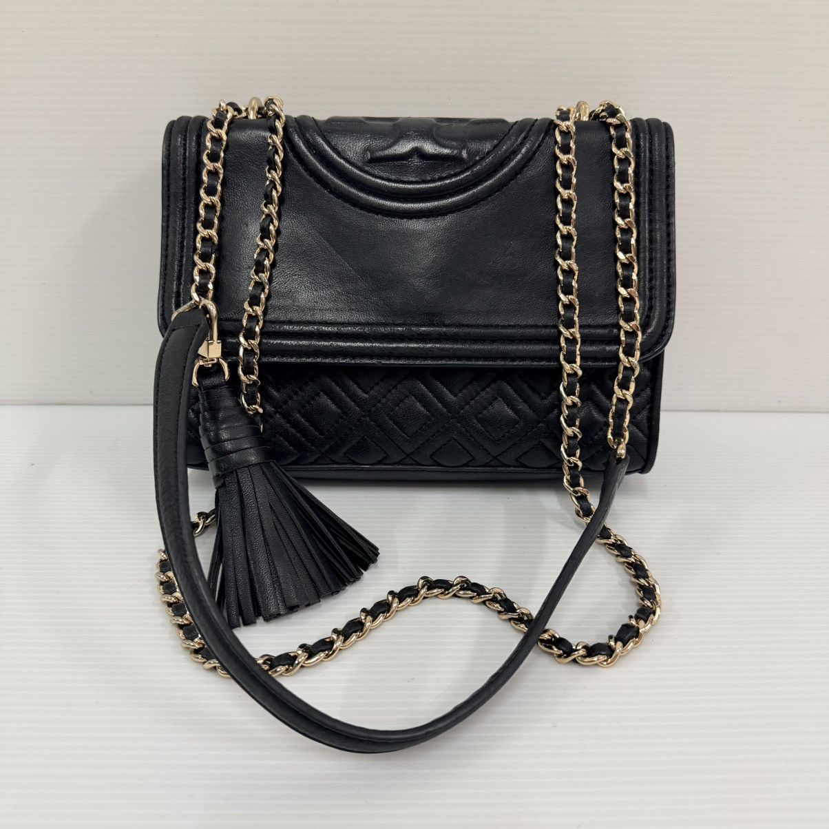 Tory Burch Tory Burch Leather Chain Shoulder Bag Size ONE SIZE - 1 Thumbnail
