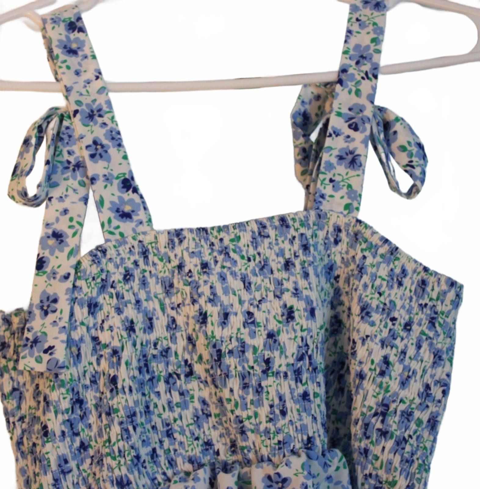 Shein NWOT SHEIN Women's Floral Print Sleeveless Top Tie Straps S Size S / US 4 / IT 40 - 4 Thumbnail