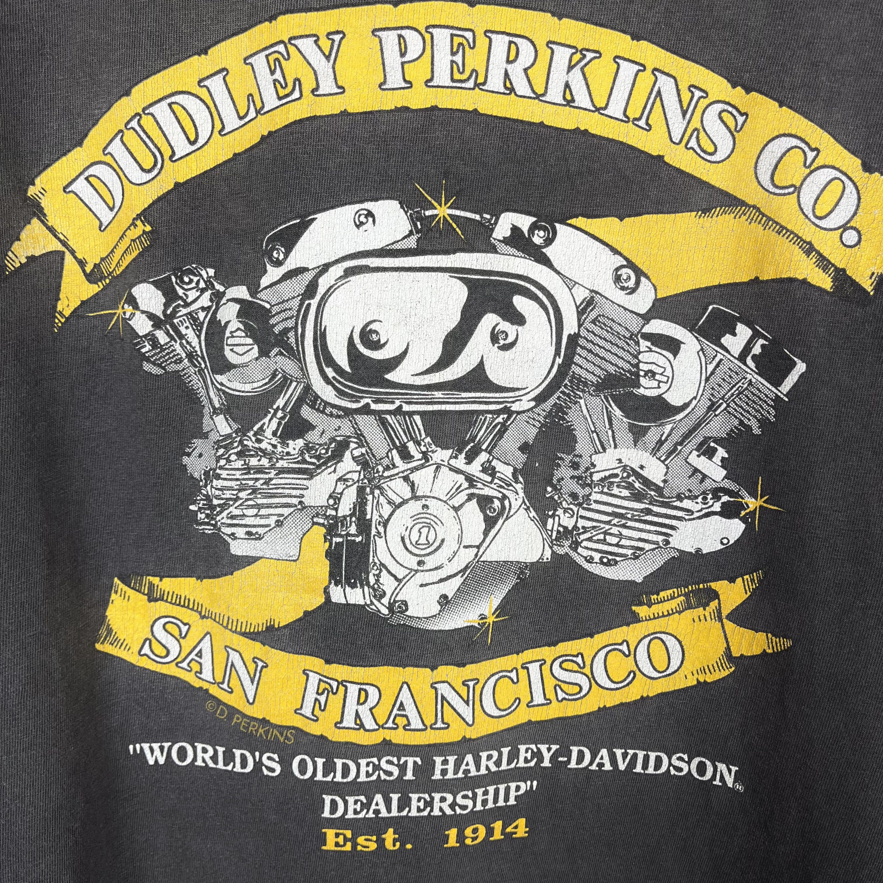 Harley Davidson Vintage Harley Davidson Dudley Perkins Co. T Shirt 1989 Size US XL / EU 56 / 4 - 21 Thumbnail