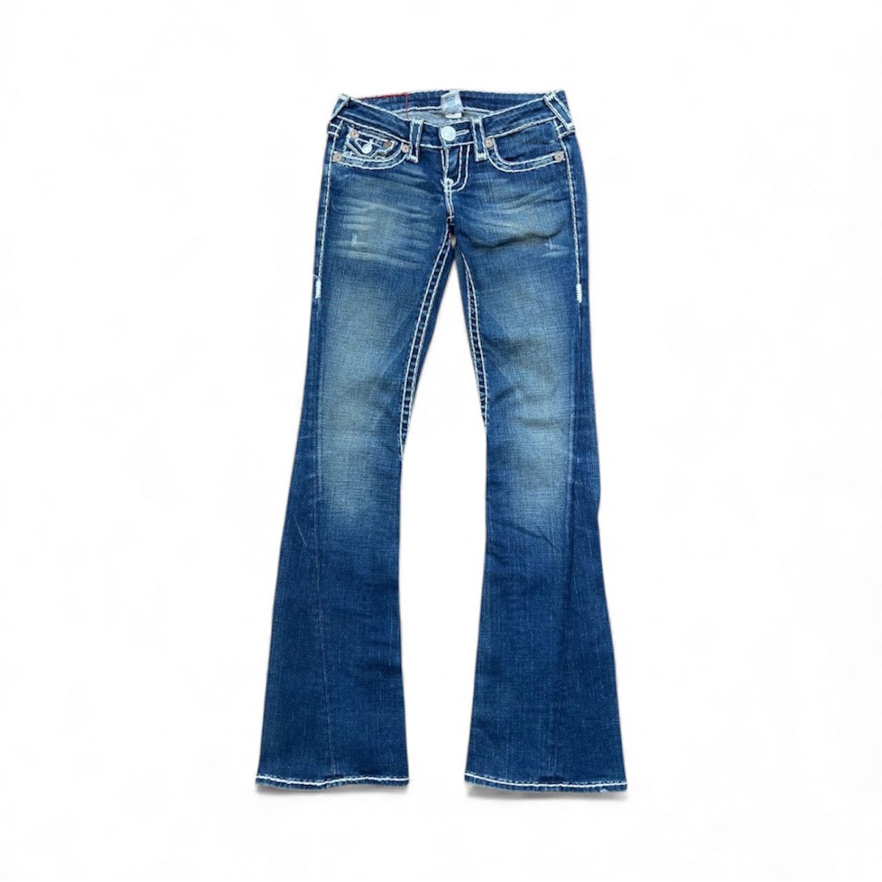 True Religion Y2K True Religion Flare Blue Jeans Size 28" / US 6 / IT 42 - 1 Thumbnail