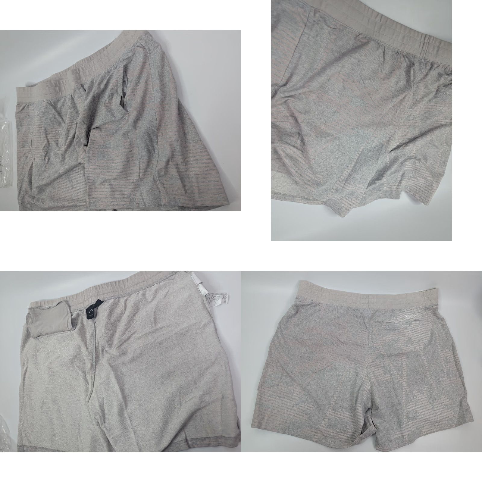 Armani Exchange Armani Exchange A|X Striped Palms Fleece Sweat Shorts Mens 2XL Grey Abstract Sweat Shorts Mens 2XL Gray Abstract Size US 39 - 9 Thumbnail