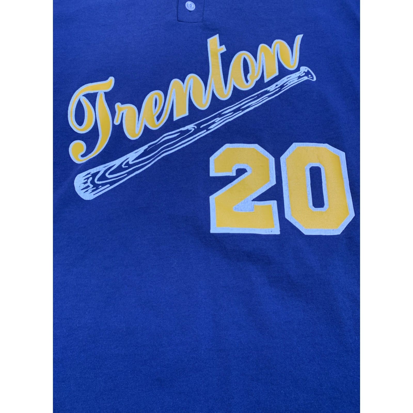 Russell Athletic VINTAGE Russell Athletic USA Trenton Trojans Baseball Graphic T Shirt XL Blue 90s Mens Size US XL / EU 56 / 4 - 2 Thumbnail