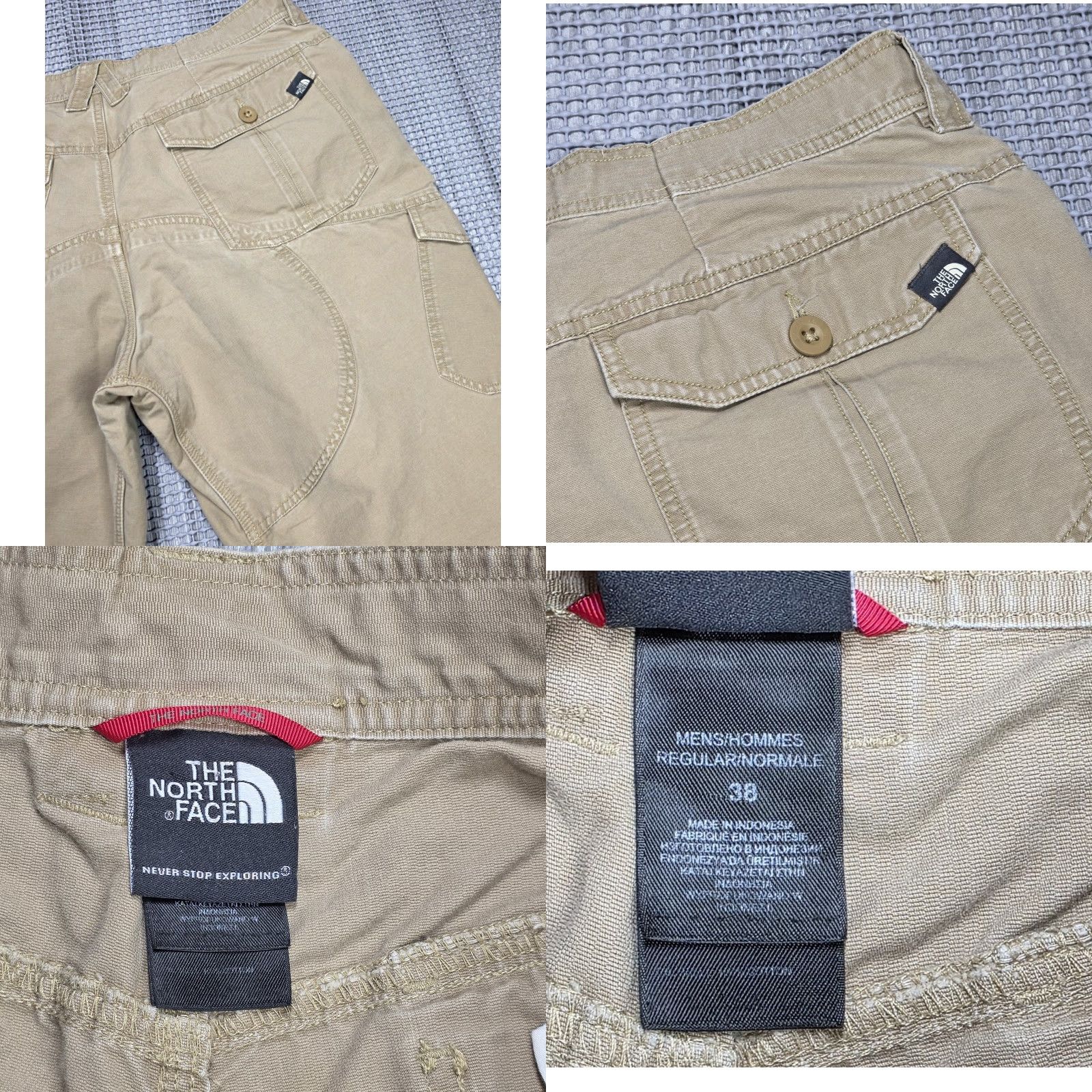 The North Face VINTAGE The North Face Pants Mens 38 Beige Canvas Cargo 5-Pocket 31 Inseam Regular Straight Twist: 90s, officer, field Size US 38 / EU 54 - 9 Thumbnail