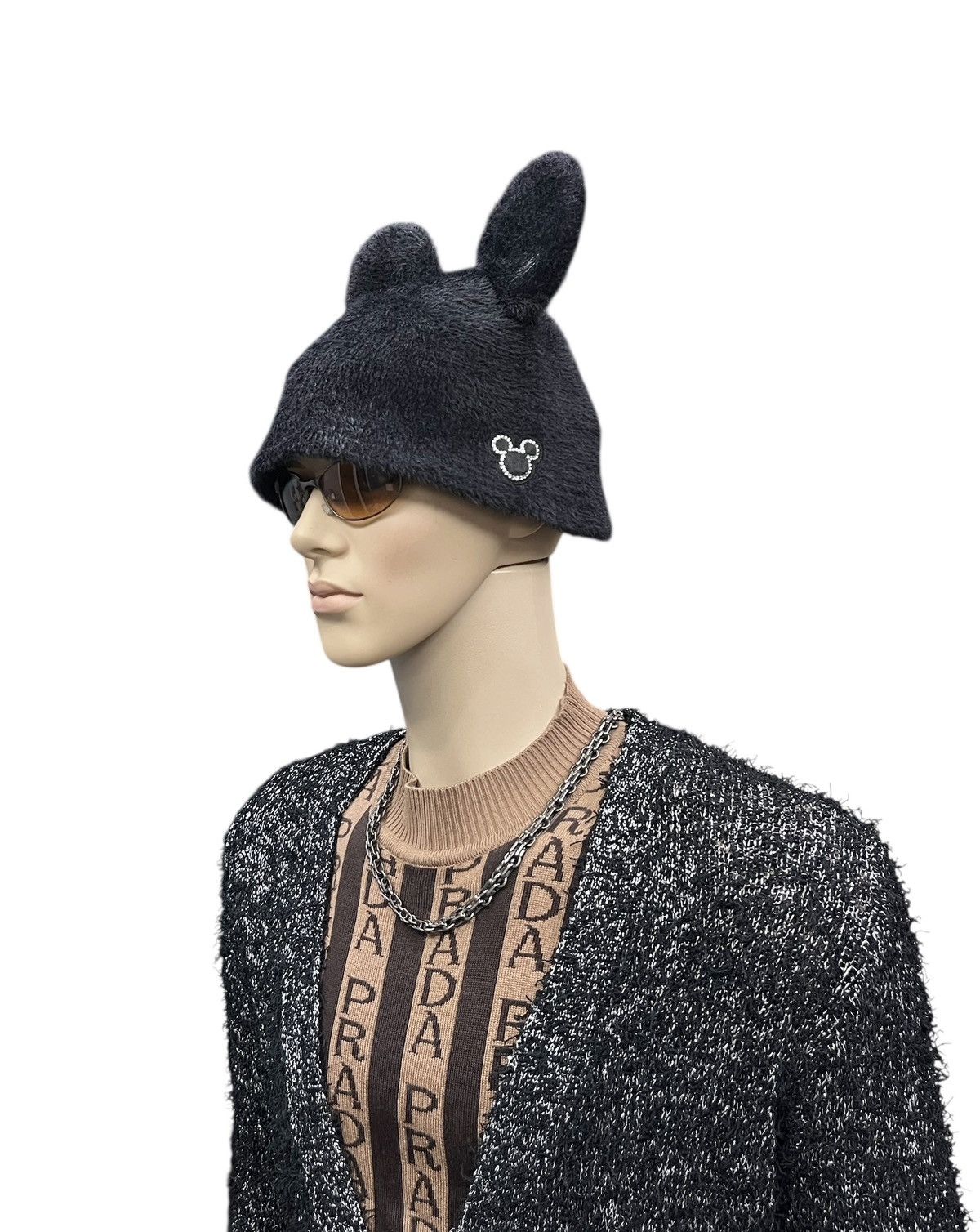Mickey Mouse Tokyo Disney Faux Fur Bunny Ear Bucket Hat CDG Vibes Size ONE SIZE - 1 Thumbnail