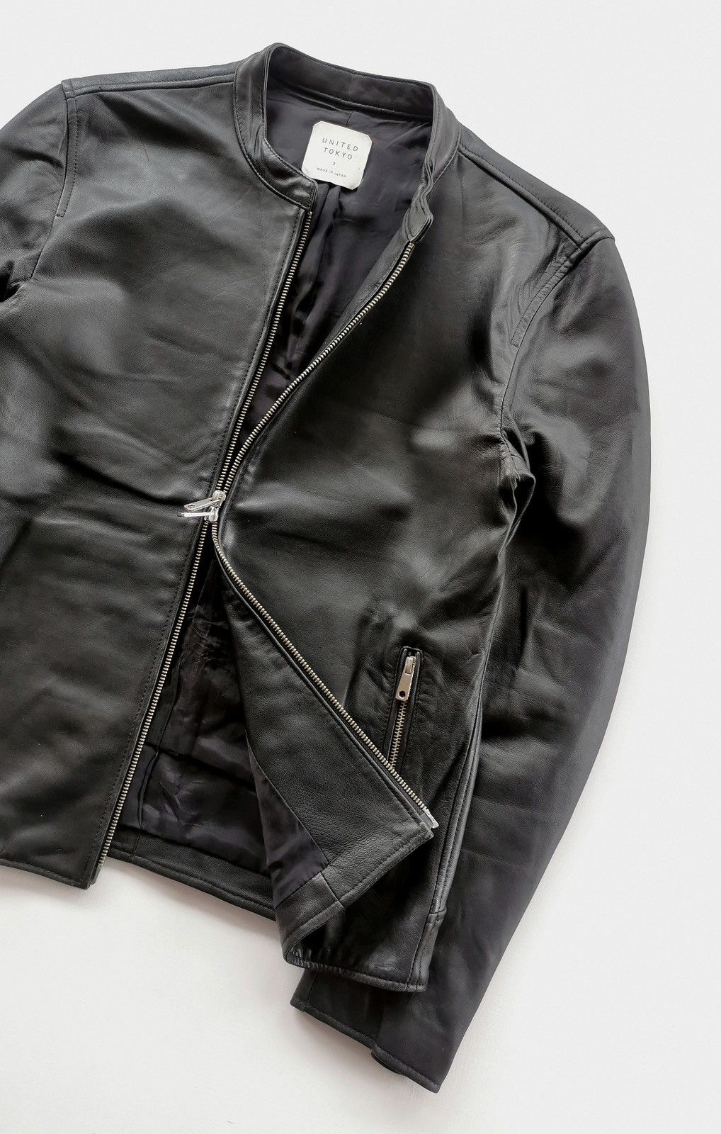 Japanese Brand Lambskin United Tokyo Leather Motorcycle Jackets Size US S / EU 44-46 / 1 - 3 Thumbnail