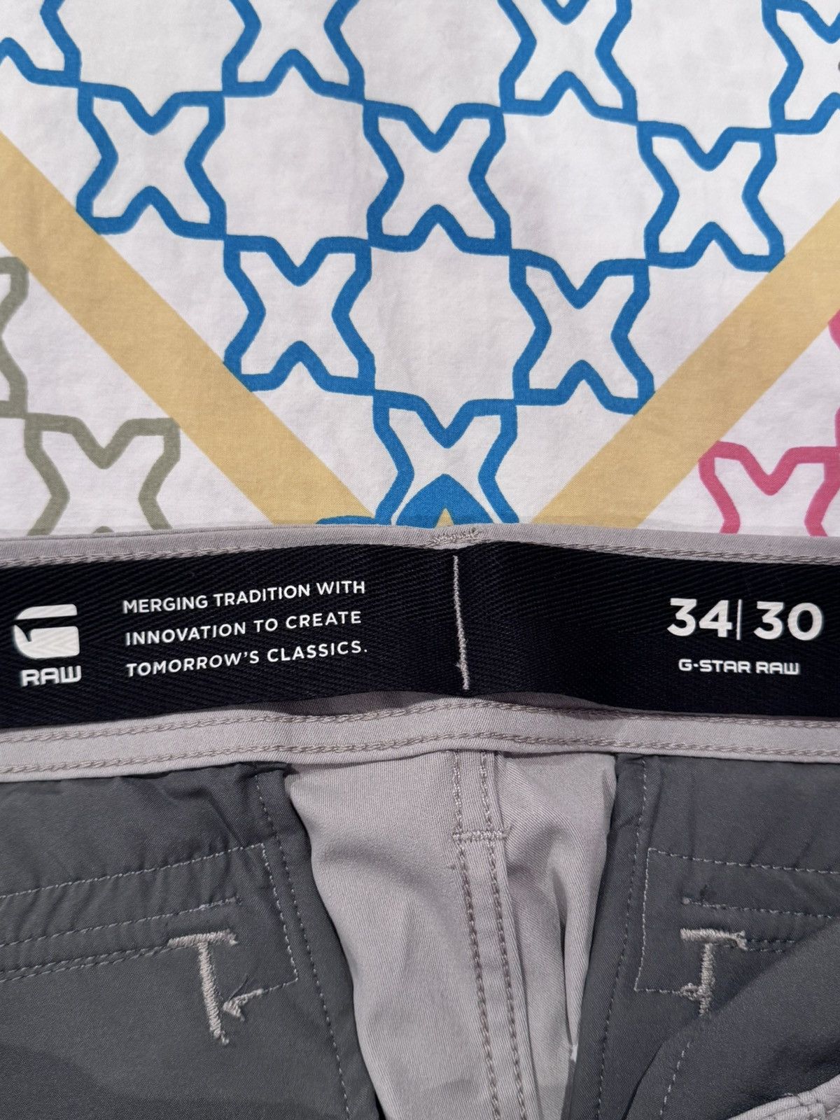 G-Star G-Star Rovic Zip 3D Loose Pants Beige LARGE Size US 34 / EU 50 - 3 Thumbnail