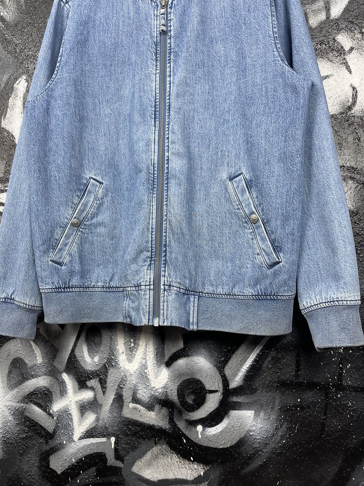 Levi's Vintage Clothing Levi’s Lyon Bomber Retro Mod Denim Jacket Men’s Size L Size US L / EU 52-54 / 3 - 4 Thumbnail