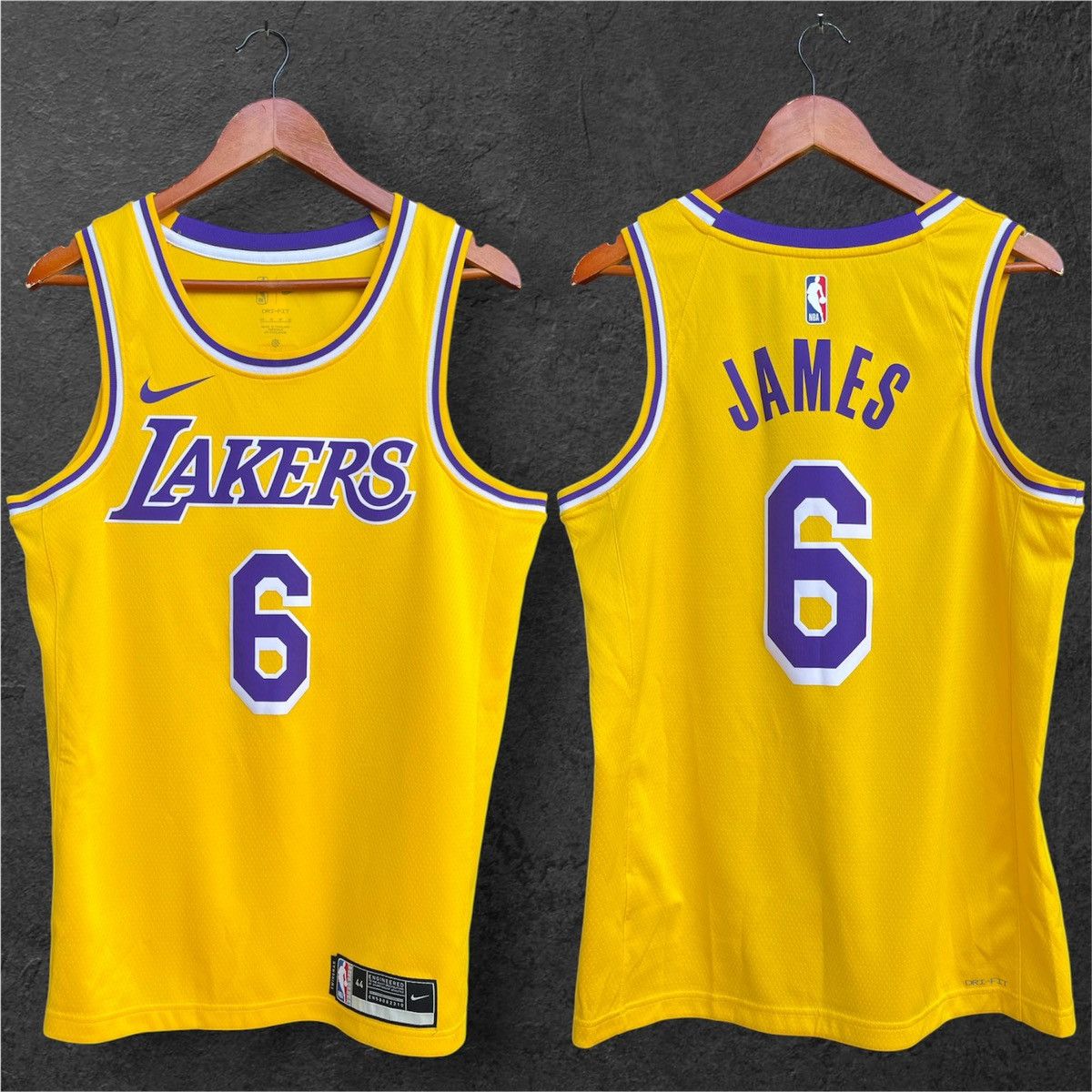 NBA Lebron James #6 Los Angeles LAKERS Jersey NBA SWINGMAN Nike Size US M / EU 48-50 / 2 - 1 Thumbnail