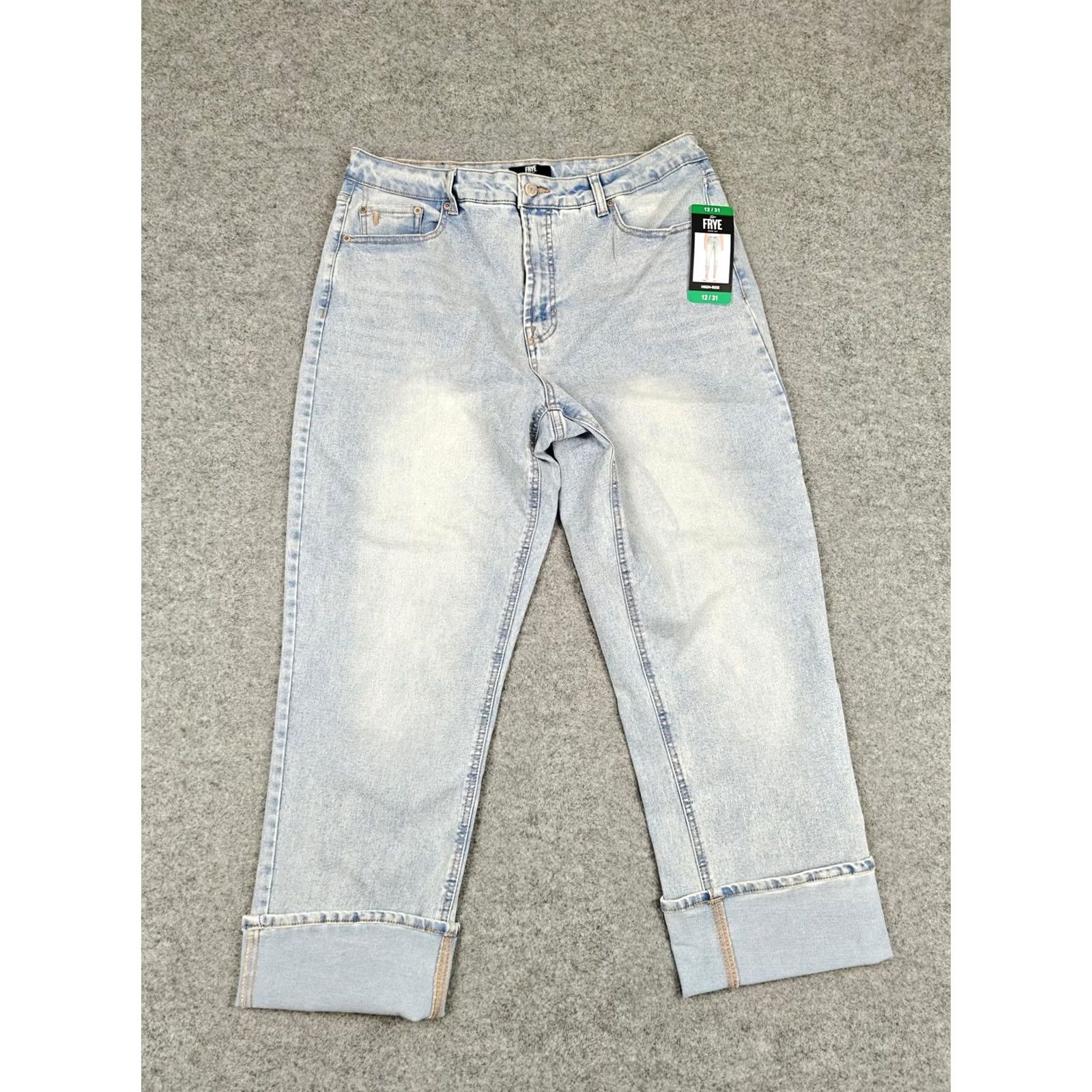 Frye Frye Jeans Womens 12 Light Wash High Rise Straight Stevie Denim Pants New Size 34" / US 12 / IT 48 - 2 Thumbnail