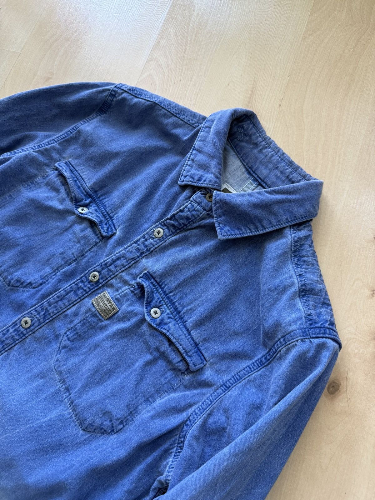 G-Star G-star raw cromart dip dress ls gradient denim shirt Size US M / EU 48-50 / 2 - 3 Thumbnail