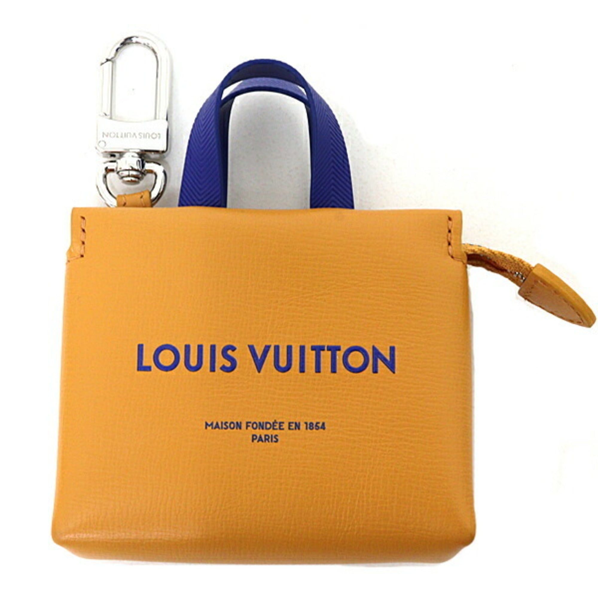 Louis Vuitton Louis Vuitton Bag Charm/LV Mini Shopper Keychain Leather M02699 Orange Size ONE SIZE - 1 Thumbnail