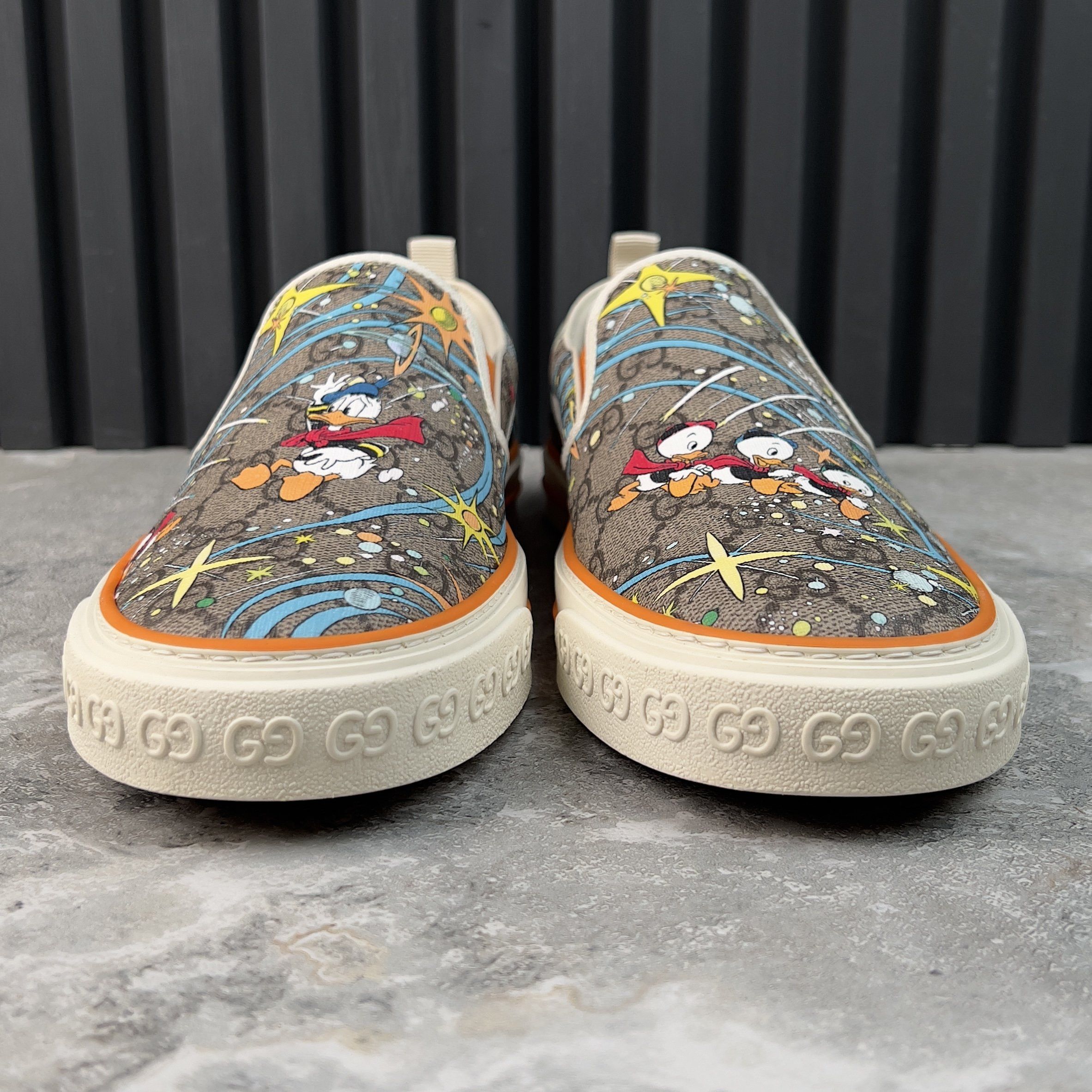 Gucci Tennis 1977 Disney Sneakers Slip On Supreme GG Canvas Ebony Size US 9.5 / EU 42-43 - 3 Thumbnail