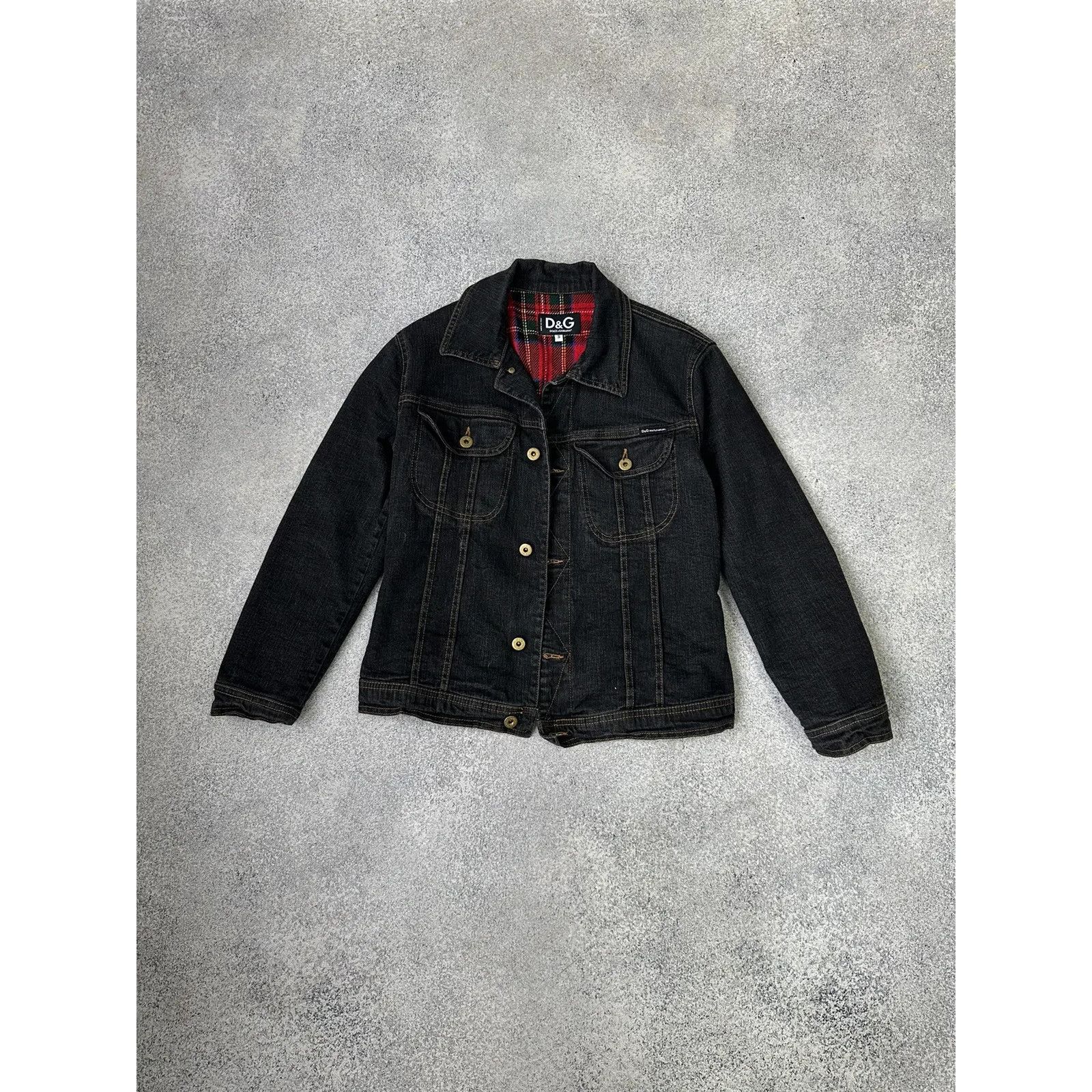 Dolce & Gabbana VTG Dolce&Gabbana HandPrinted Woman Denim Jacket Size S / US 4 / IT 40 - 4 Thumbnail