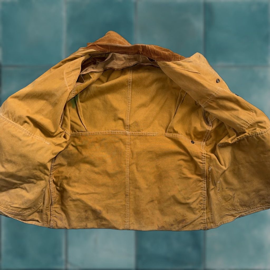 Vintage VINTAGE Hinson Bodyguard Hunting Jacket Coat Men’s 46 Corduroy Brown 1940s USA Canvas Leather Trim Size US S / EU 44-46 / 1 - 1 Thumbnail