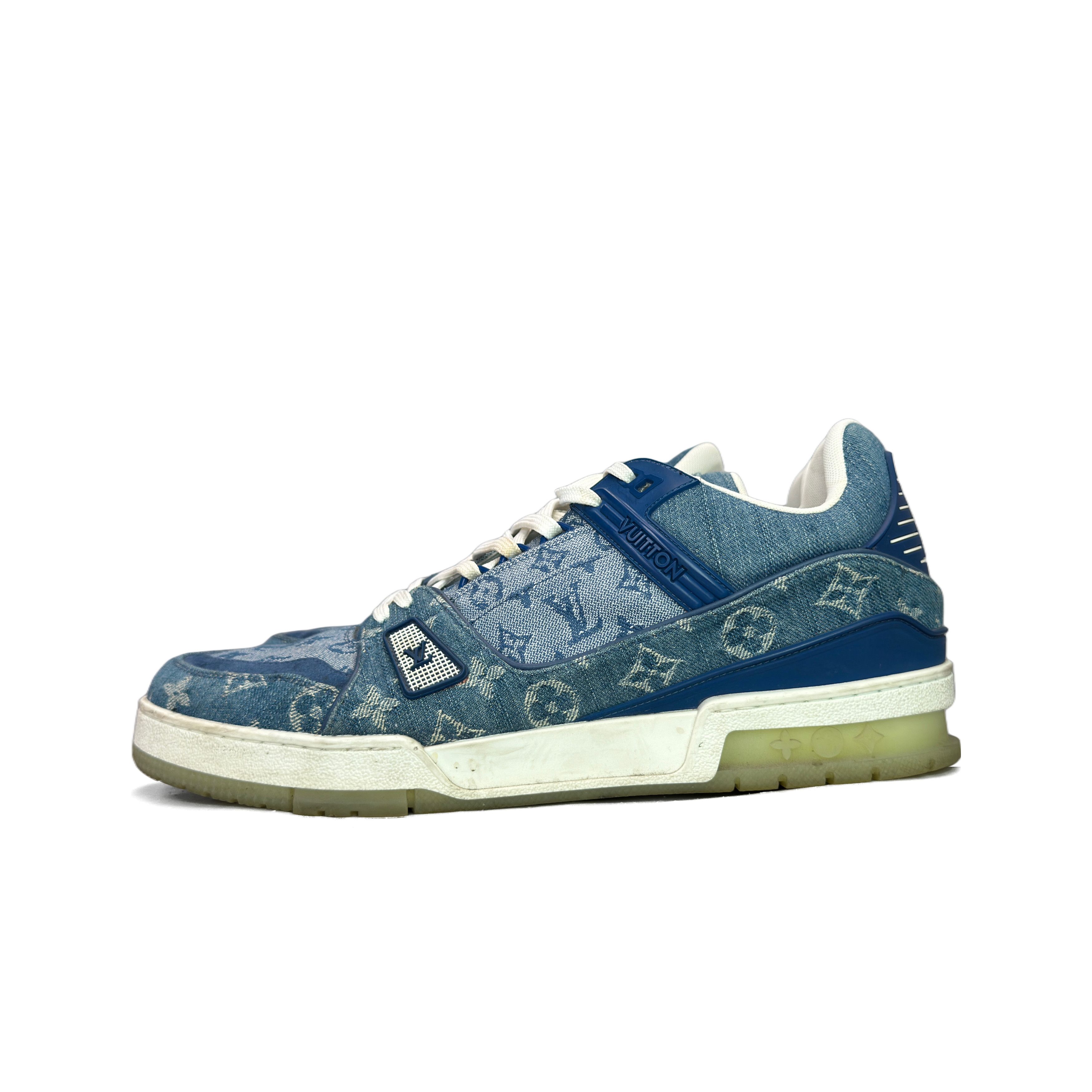 Louis Vuitton Louis Vuitton Monogram Denim Trainer Sneakers Size 10 Size US 11 / EU 44 - 1 Thumbnail