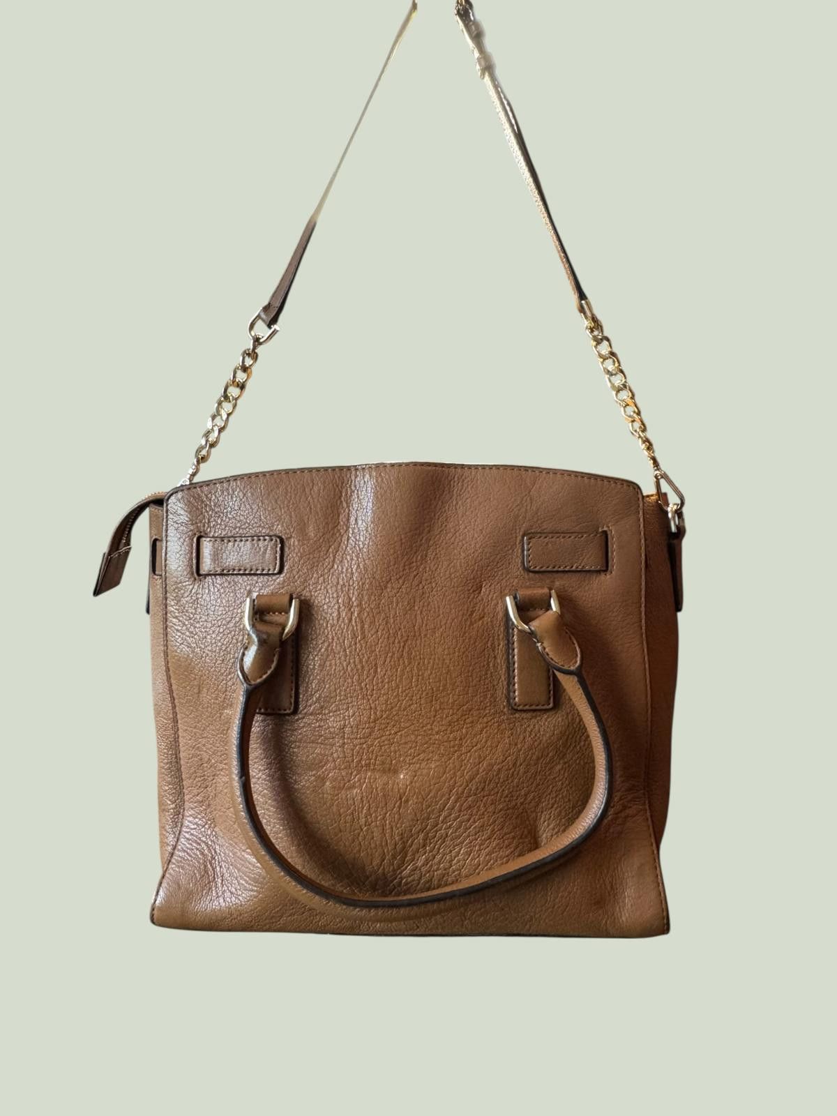 Michael Kors Michael Kors Brown Leather Satchel Handbag Size ONE SIZE - 2 Thumbnail