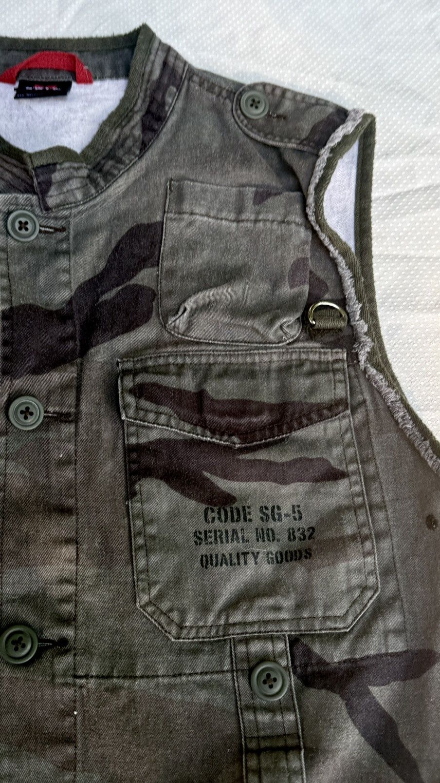 Other Archive Emergency Exit Y2K Tactical Utility Camo Vest Size US XXS / EU 40 - 7 Thumbnail