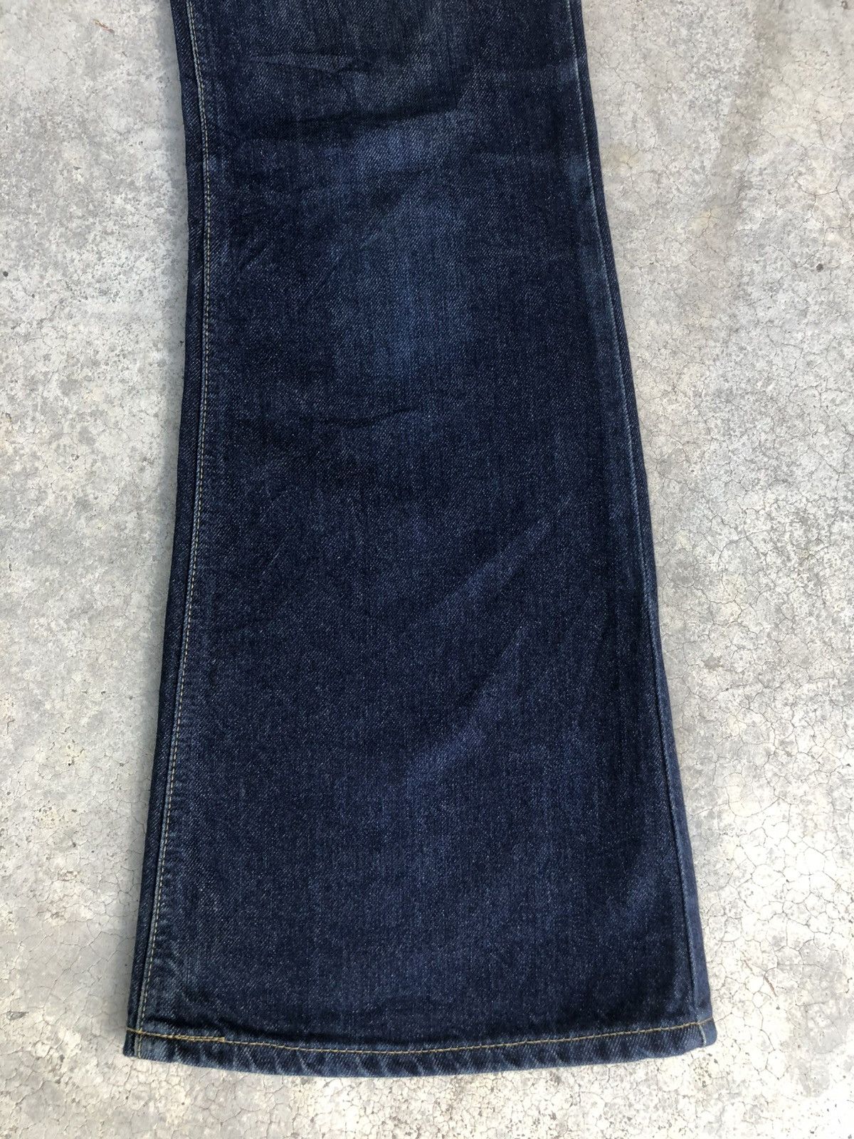 If Six Was Nine Japanese Lee Flared Jeans Distressed Denim Size US 32 / EU 48 - 7 Thumbnail