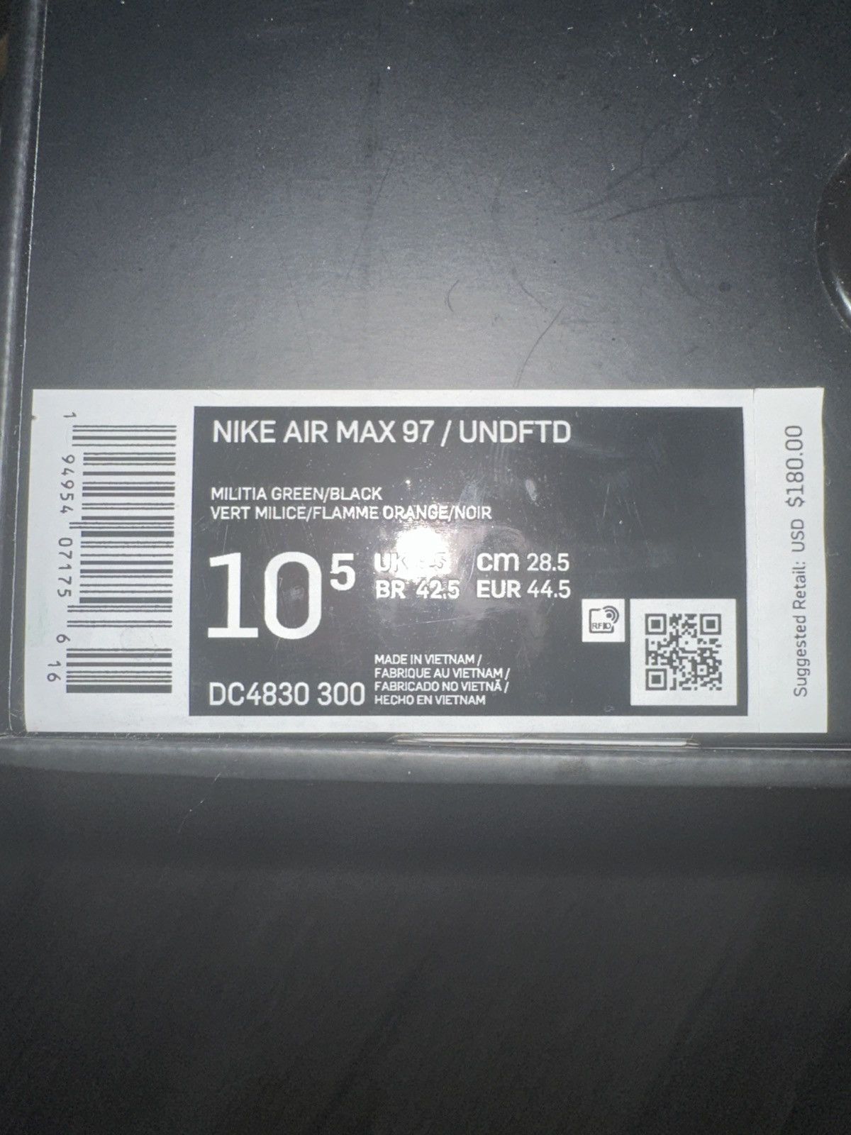 Nike × Undefeated Nike Air Max 97 x Undefeated Size US 10.5 / EU 43-44 - 5 Thumbnail