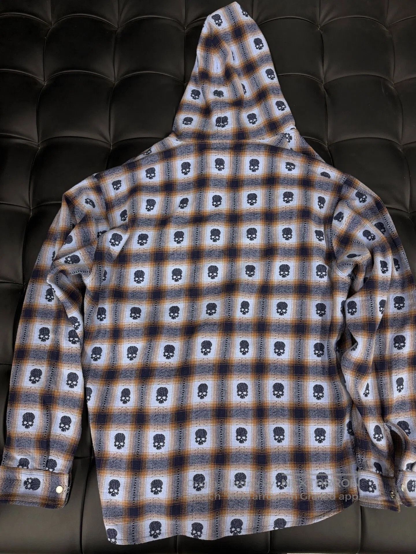 Supreme Supreme Number Nine Skull Flannel Shirt. Size US M / EU 48-50 / 2 - 2 Thumbnail
