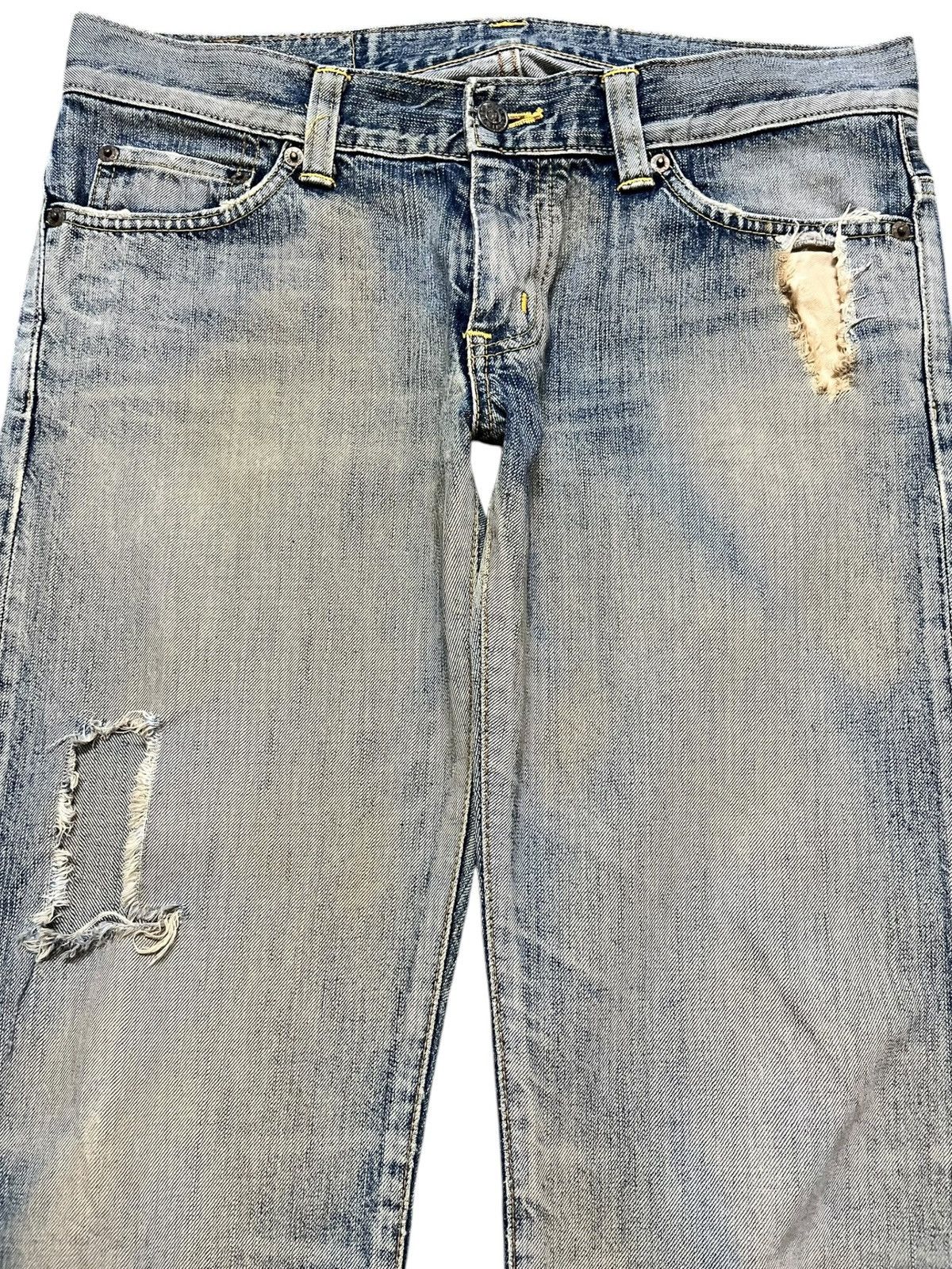 Edwin Vintage Edwin 53533 Faded Mudwash Distressed Denim Size US 33 - 2 Thumbnail