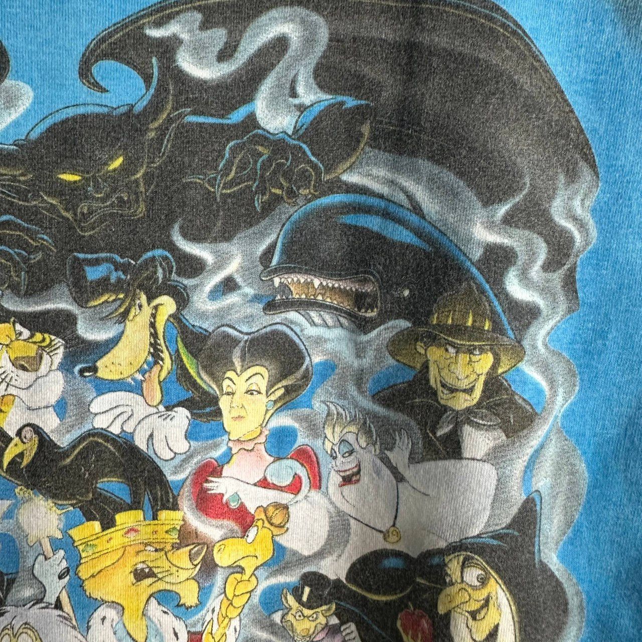 Vintage Rare Vintage 90s Disney Villains T-Shirt Size US XL / EU 56 / 4 - 7 Thumbnail