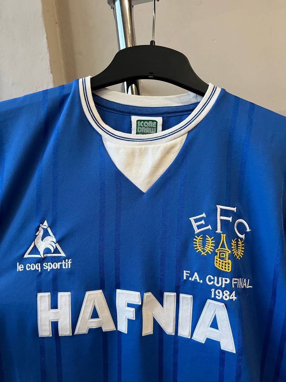 Le Coq Sportif 1984 EVERTON FC FINAL HOME SOCCER JERSEY FOOTBALL SHIRT SZ S Size US S / EU 44-46 / 1 - 5 Thumbnail